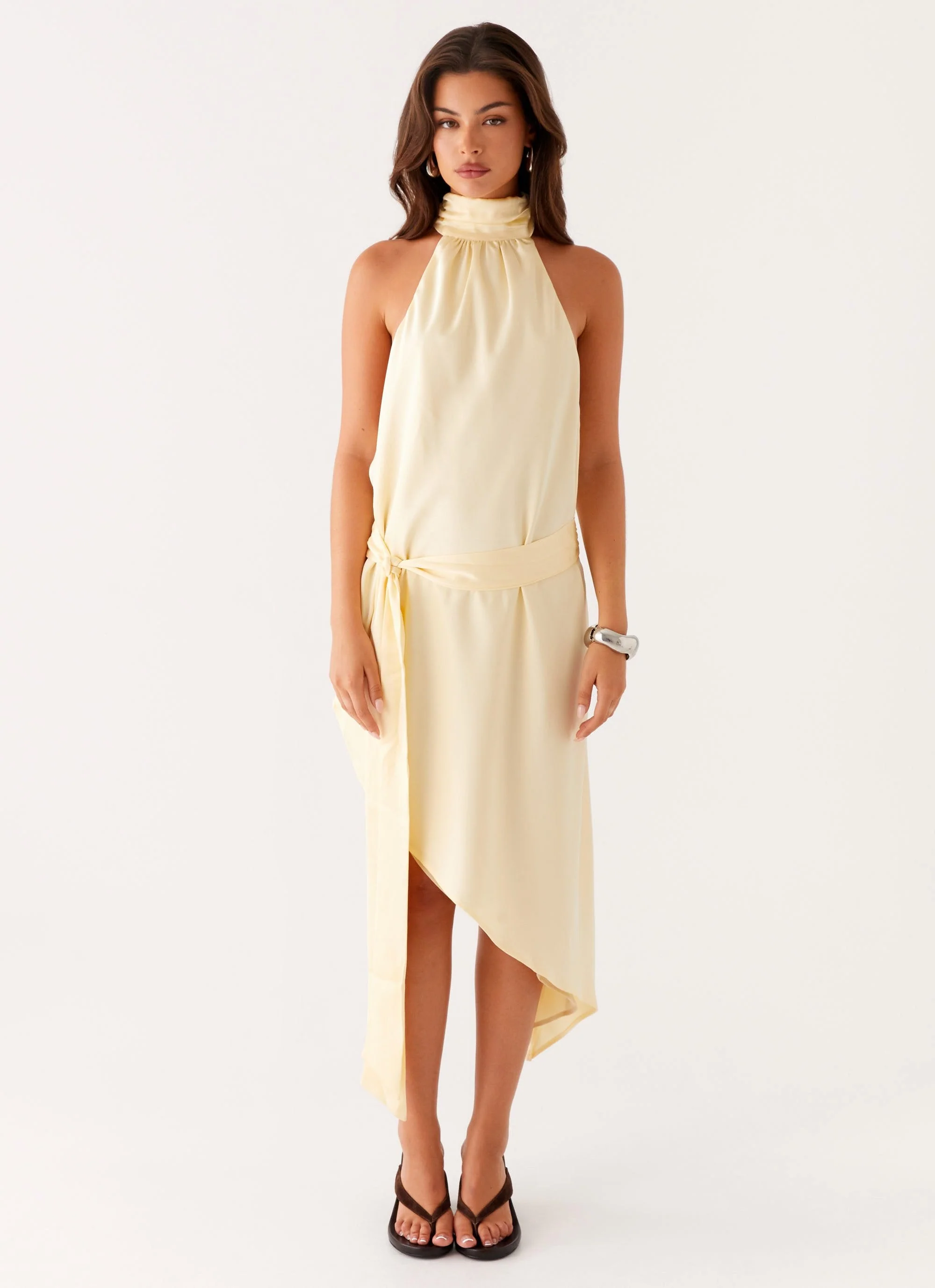 Atlantic Midi Dress - Yellow - Image 3