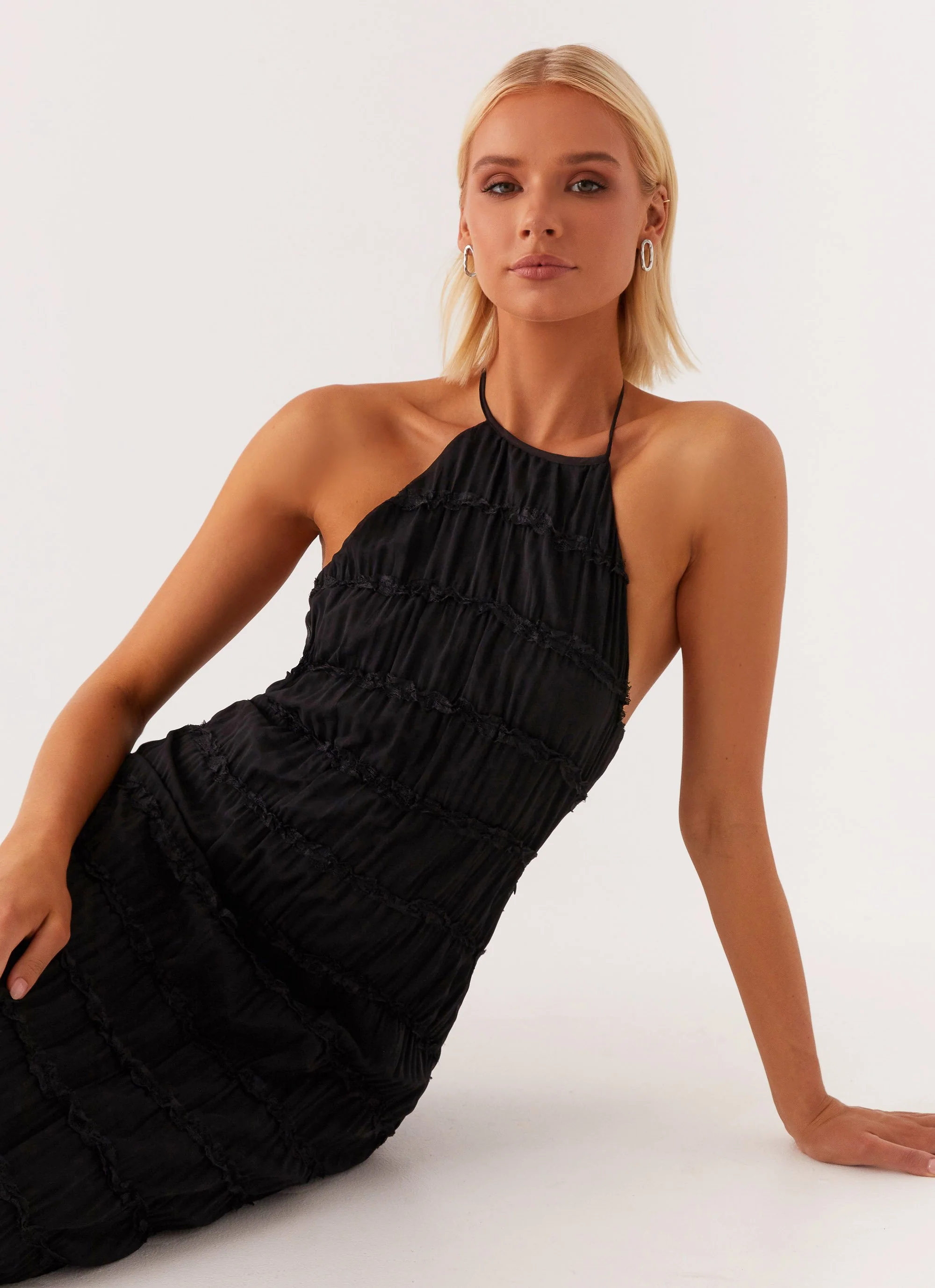 Aullie Maxi Dress - Black - Image 6
