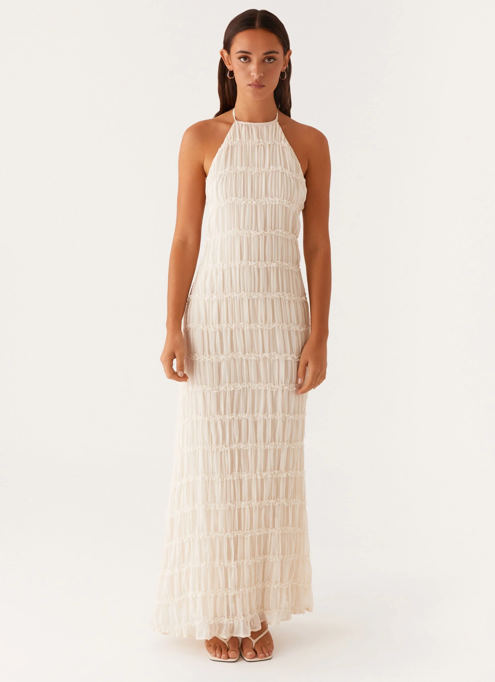 Aullie Maxi Dress - Ivory - Image 3