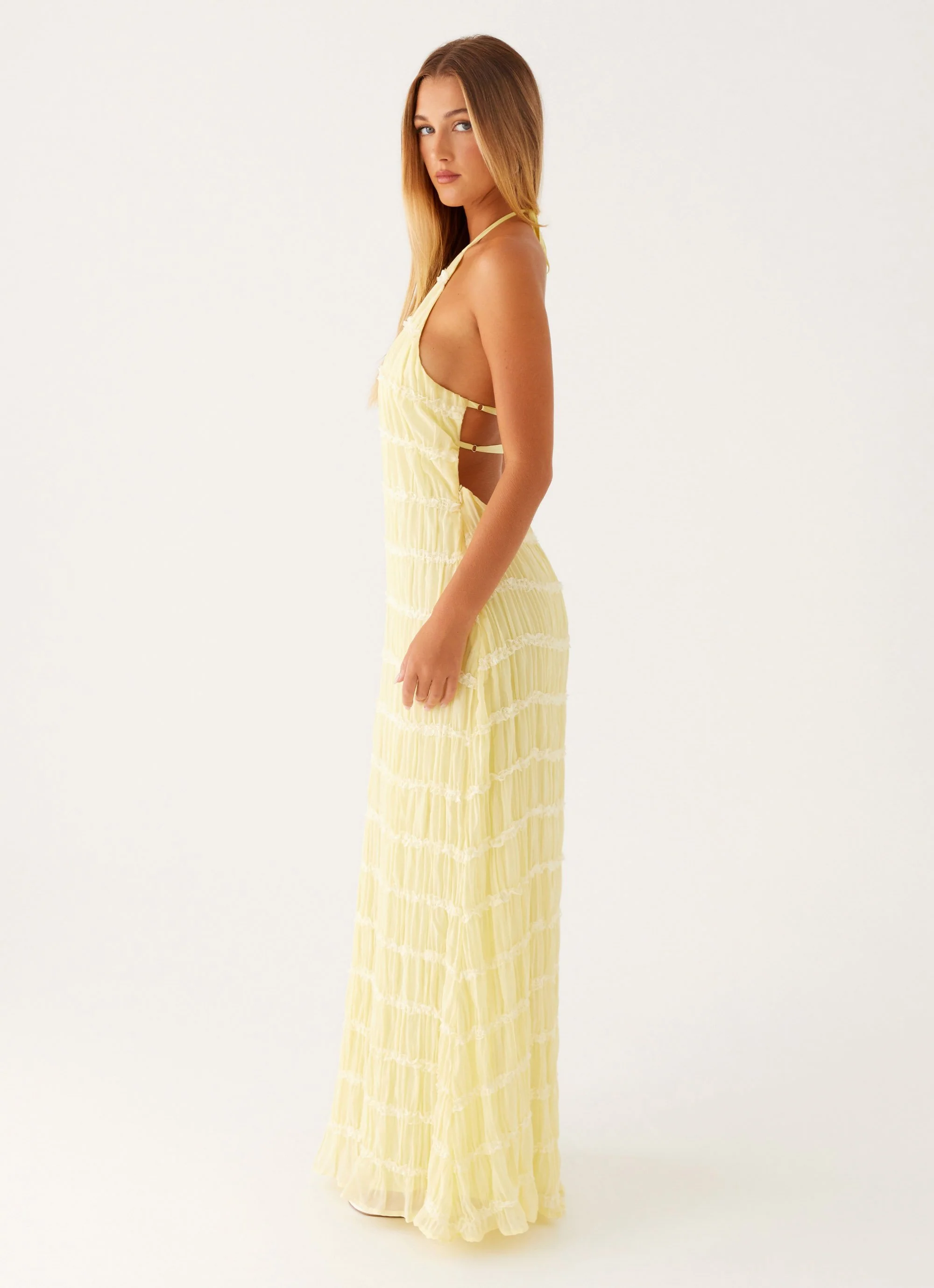 Aullie Maxi Dress - Yellow - Image 2