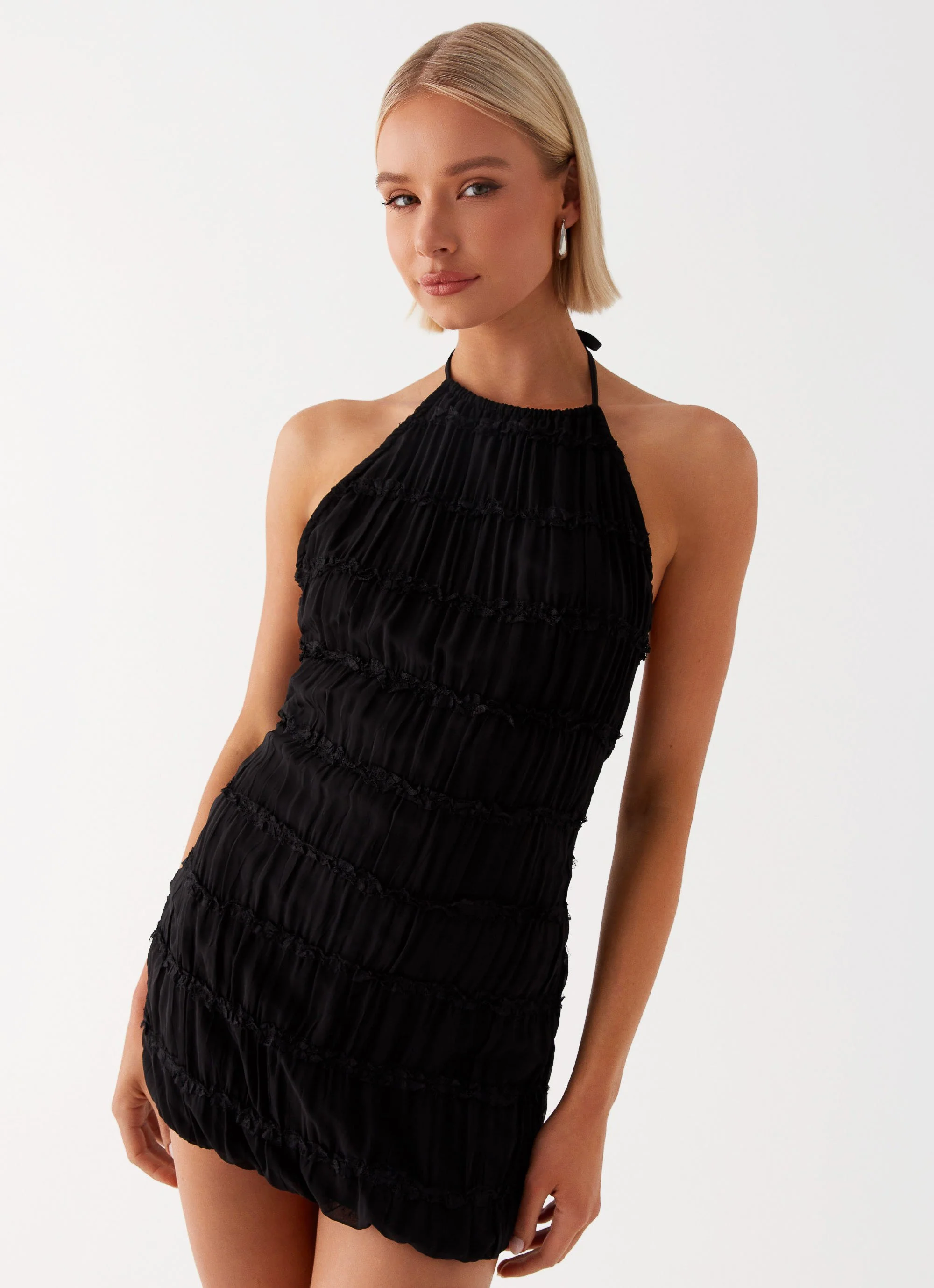 Aullie Mini Dress - Black - Image 3