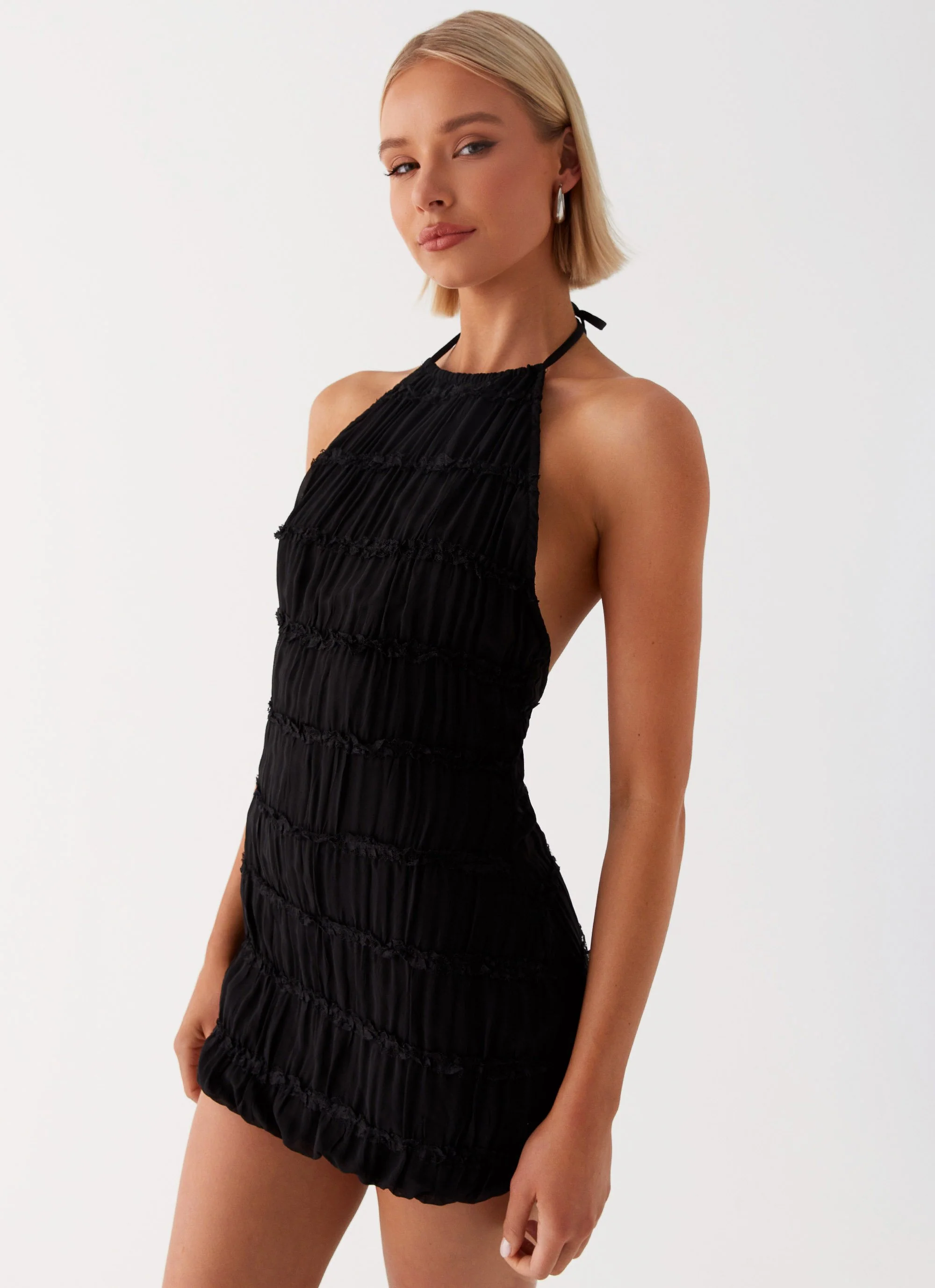 Aullie Mini Dress - Black - Image 7
