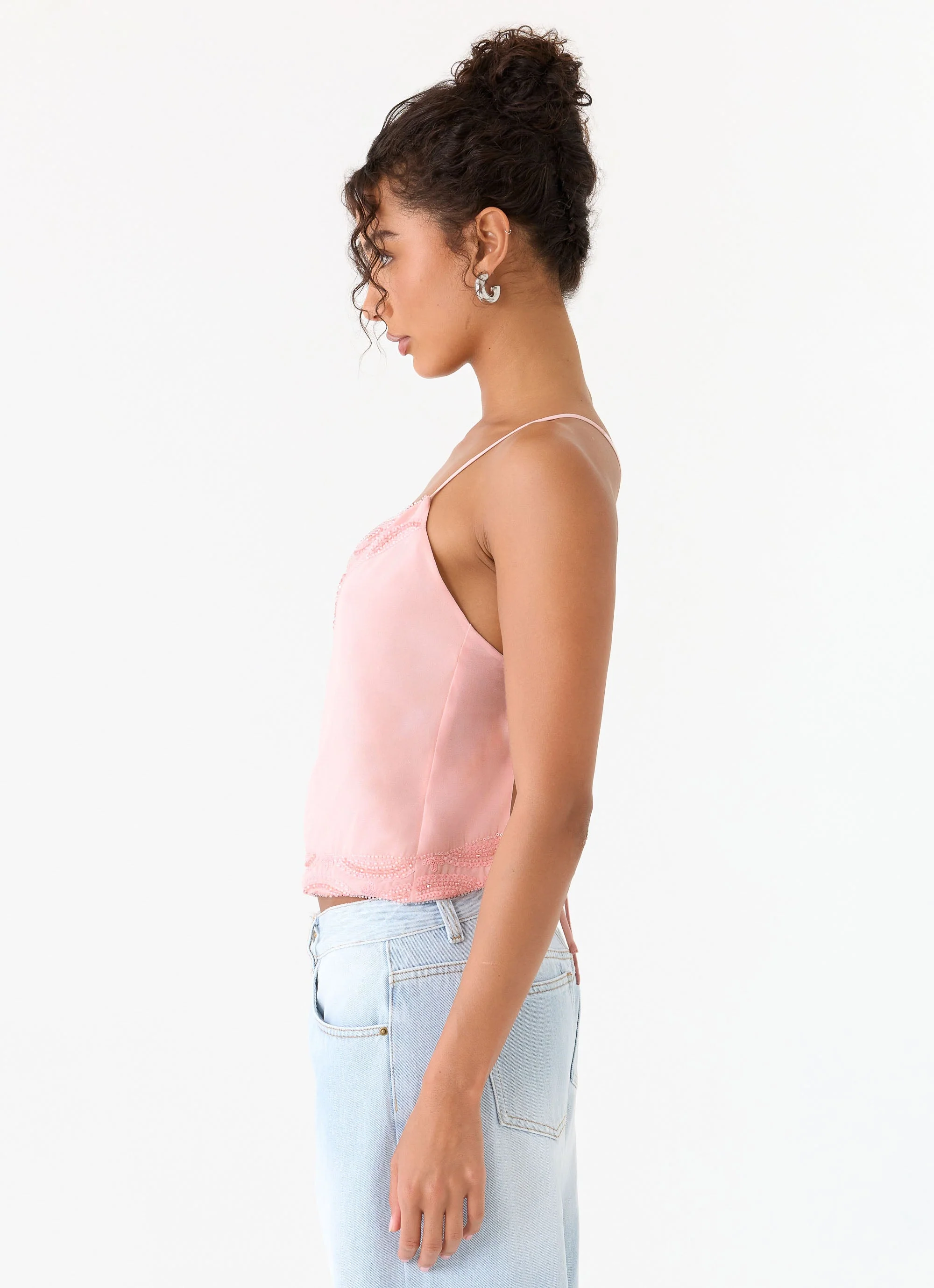 Avania Beaded Top - Pink - Image 2