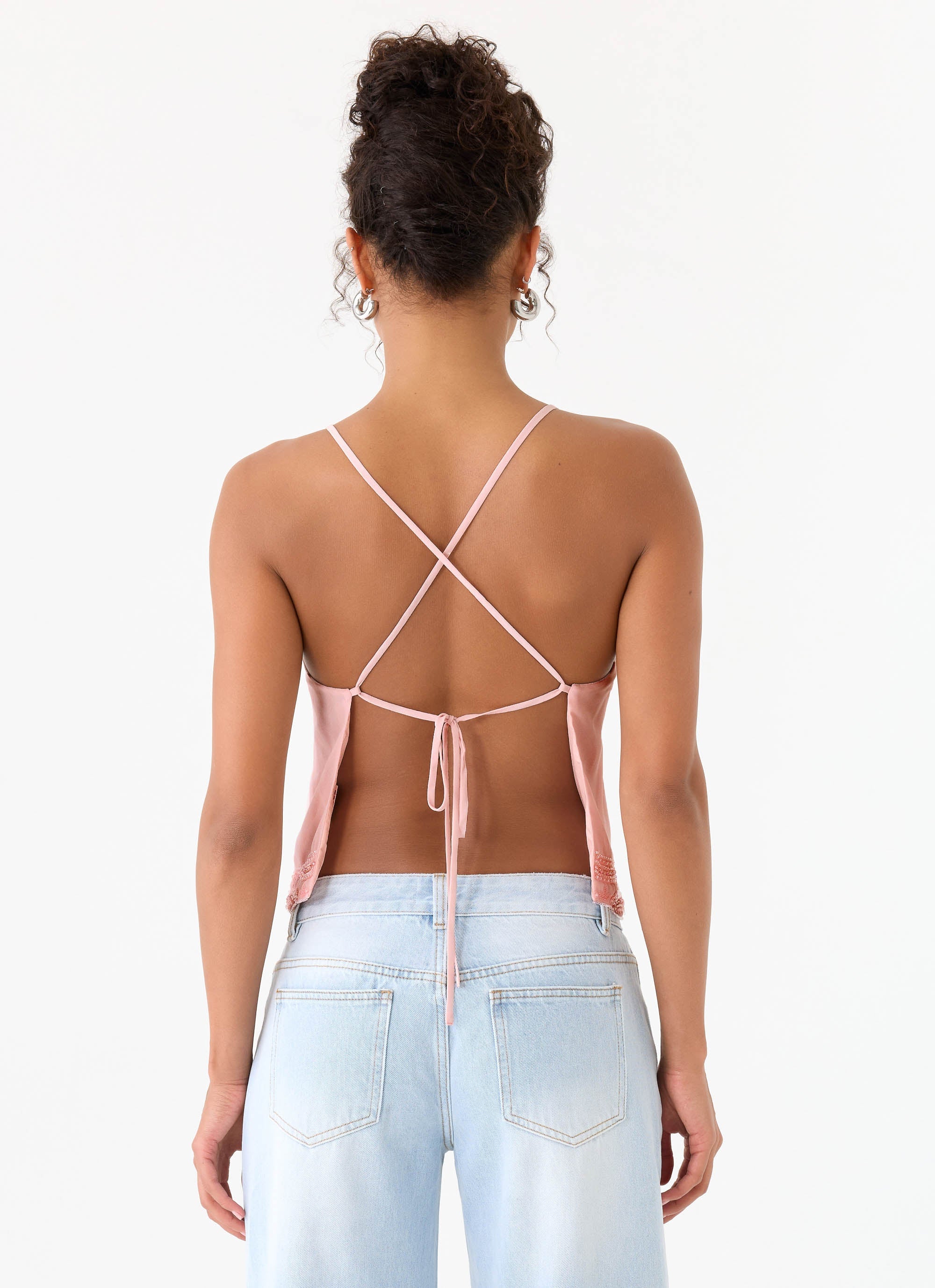 Avania Beaded Top - Pink - Image 3