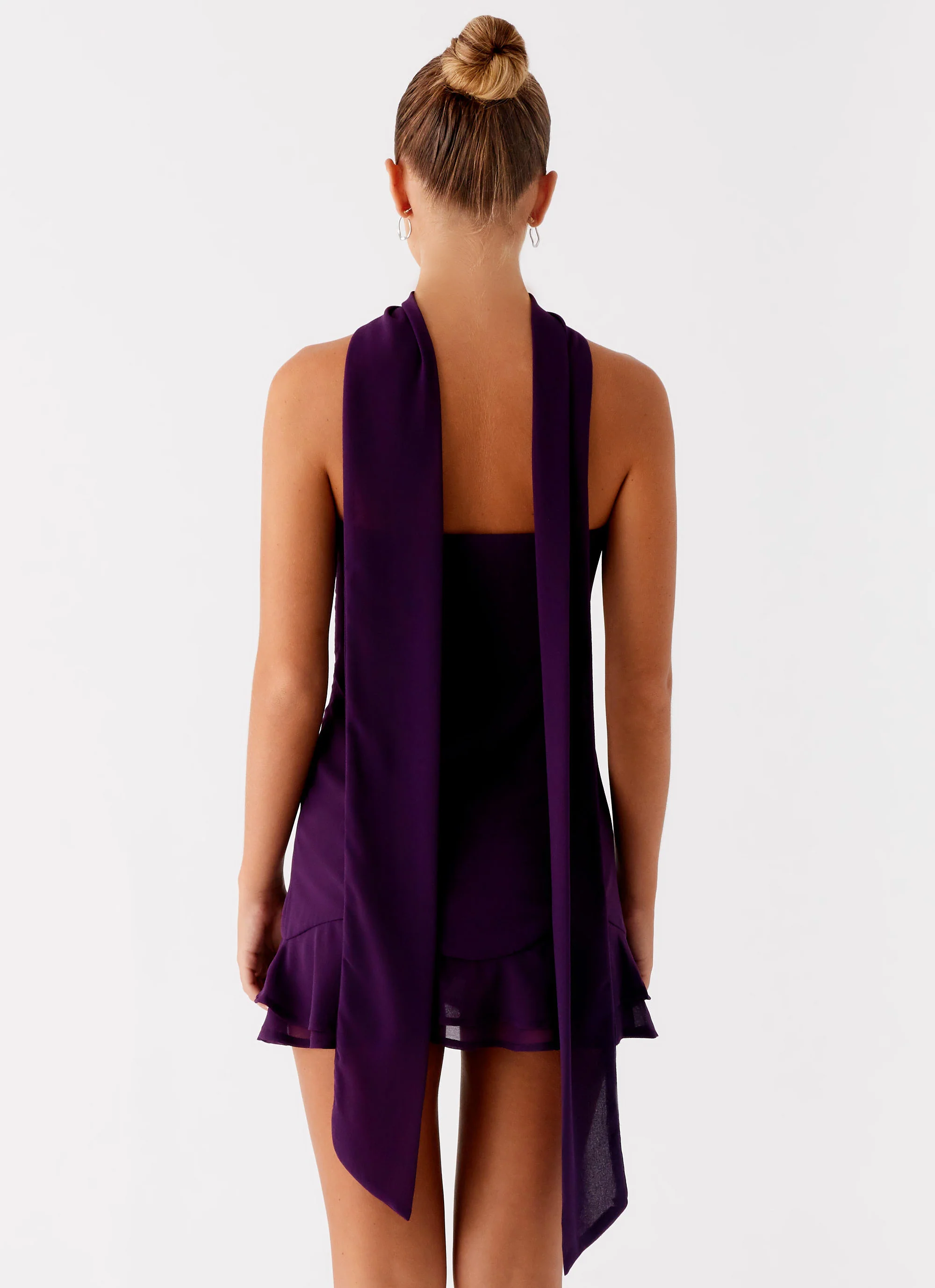Avenue Mini Dress - Plum - Image 4