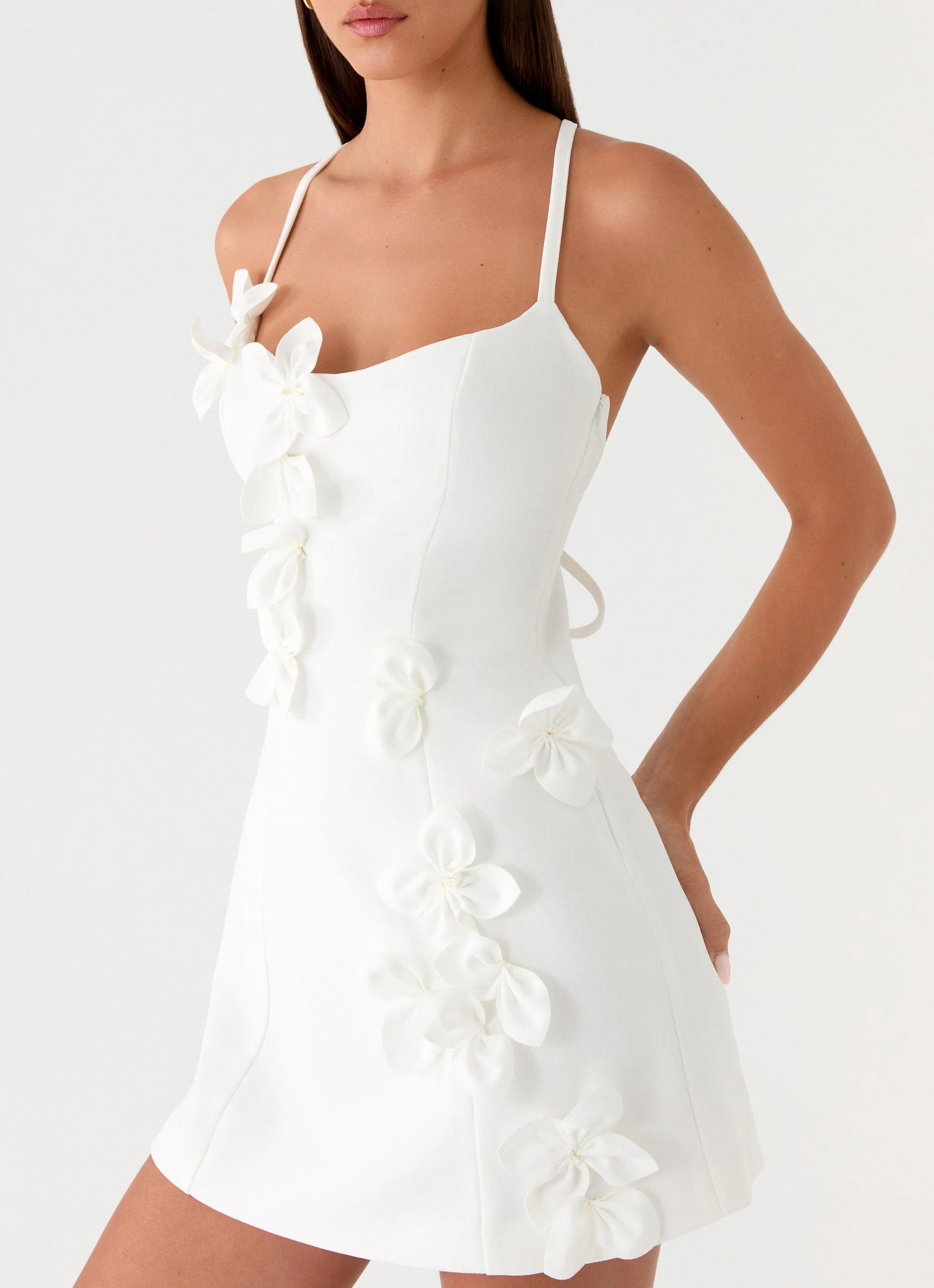 Avenya Mini Dress - White - Image 5