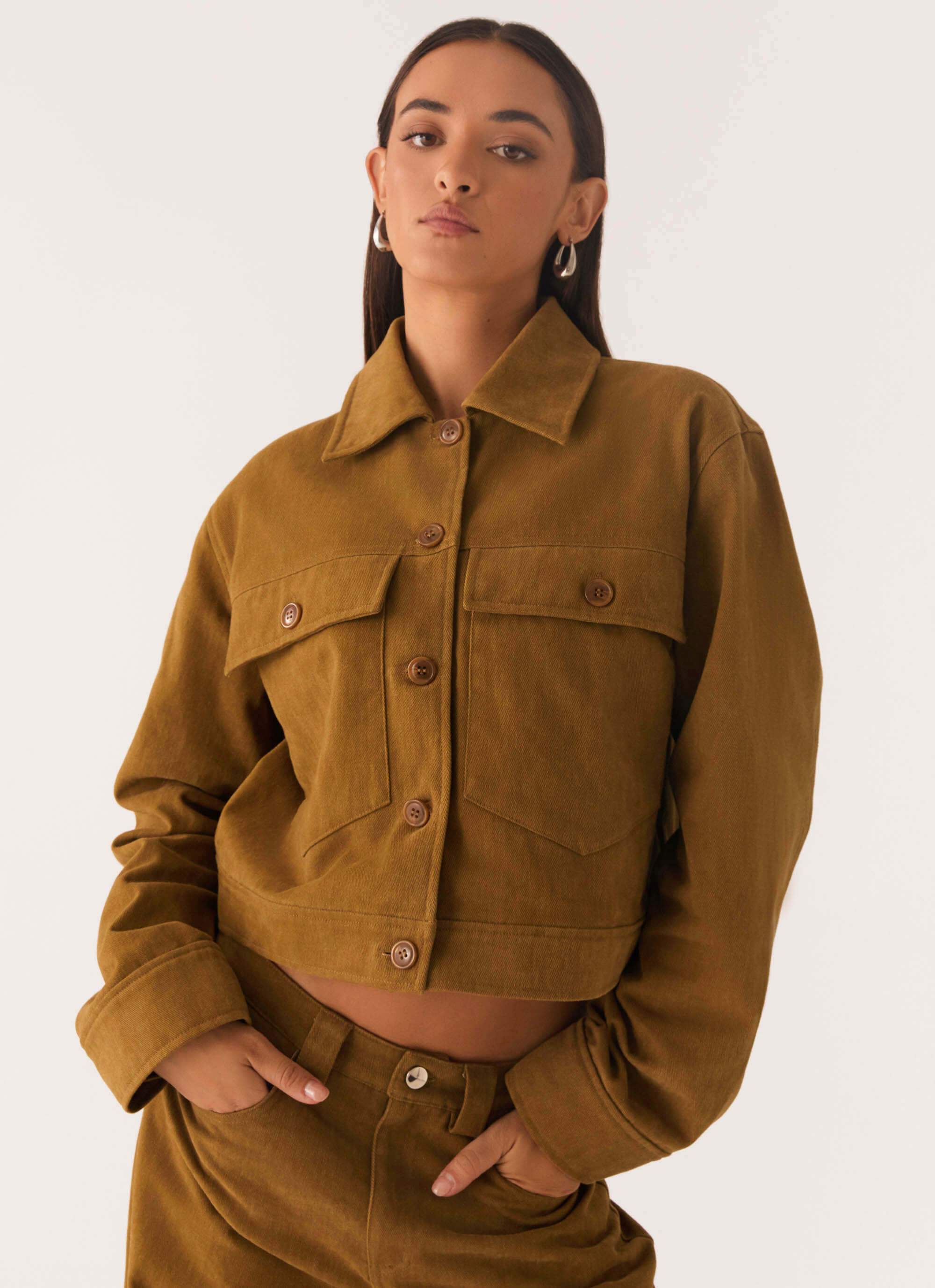 Avi Boxy Jacket - Brown - Image 5