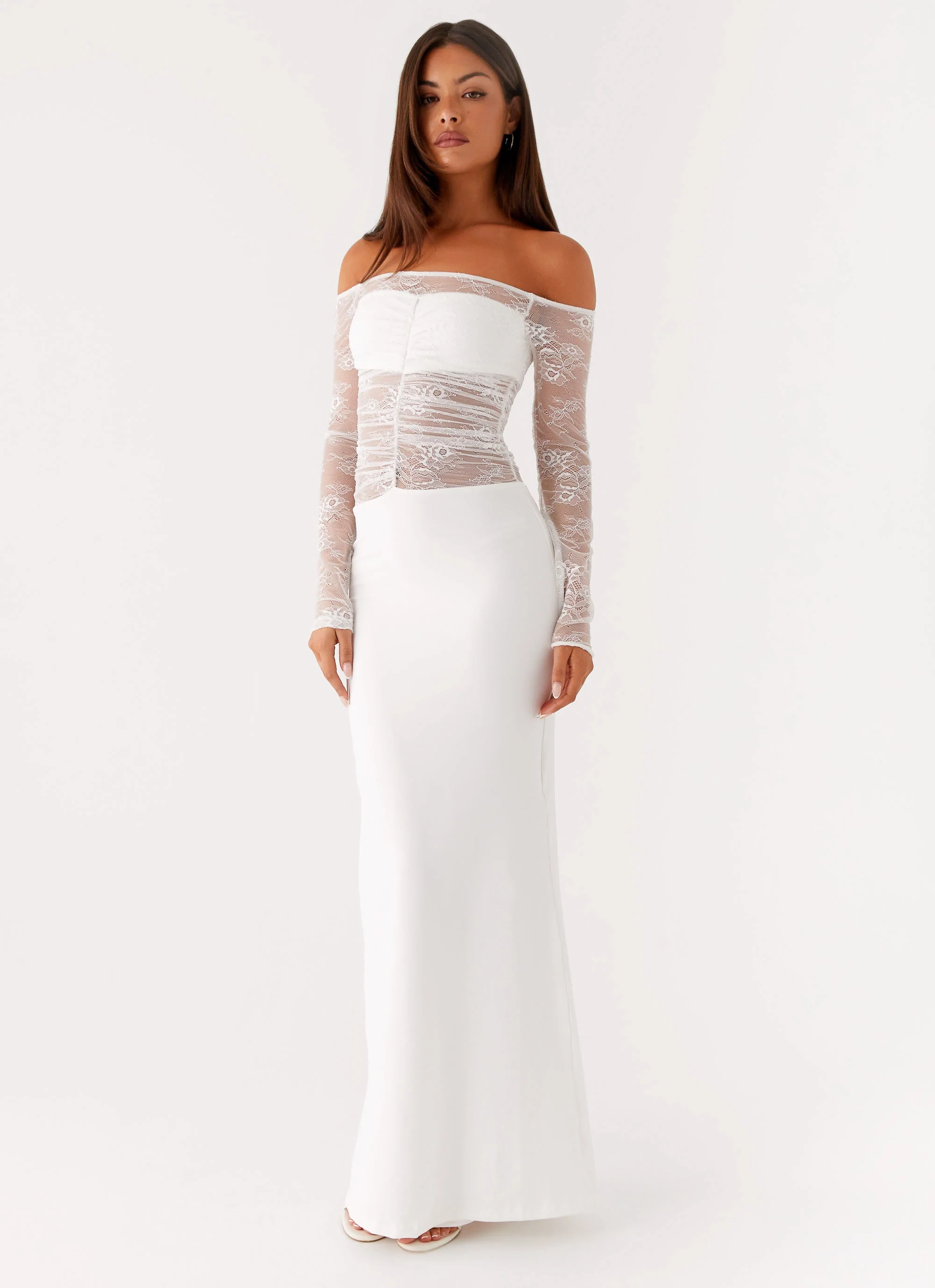 Avi Maxi Dress - White - Image 5