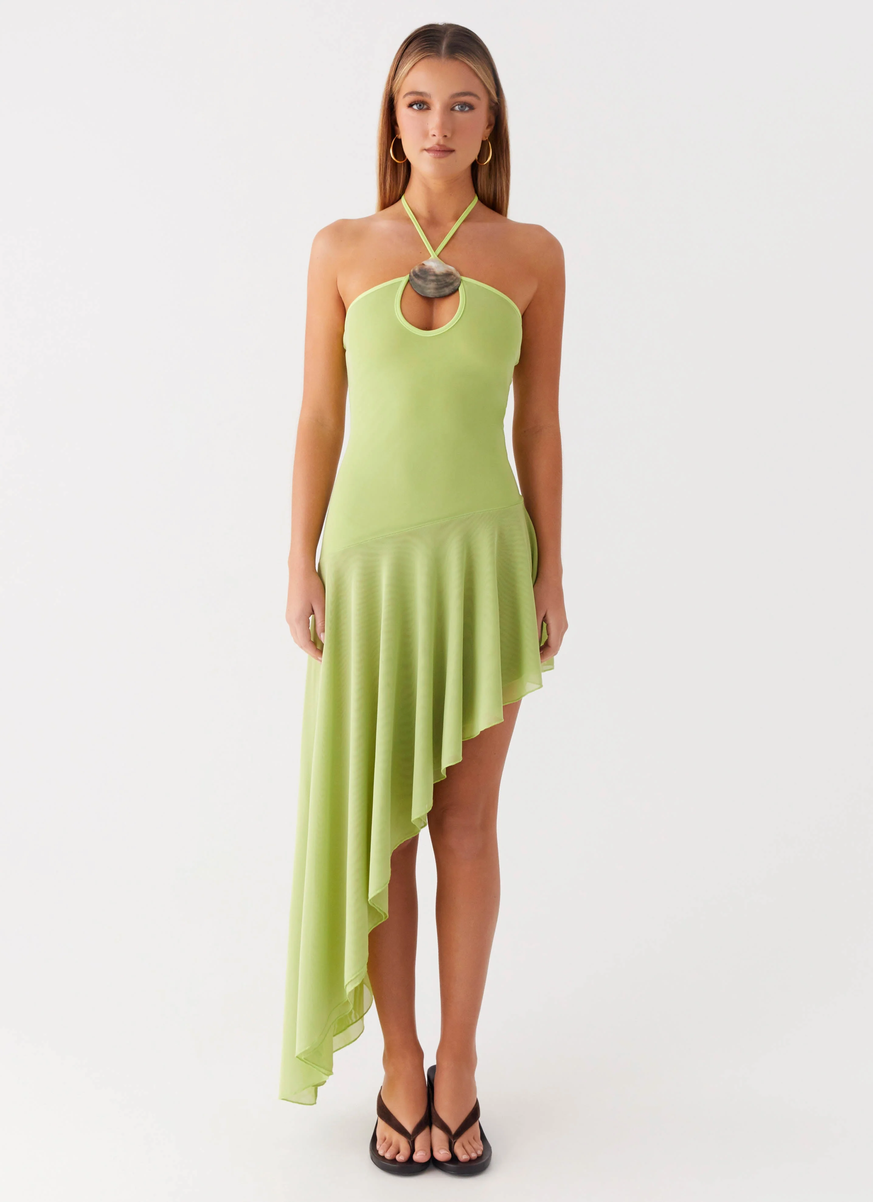 Avigalle Maxi Dress - Lime - Image 7