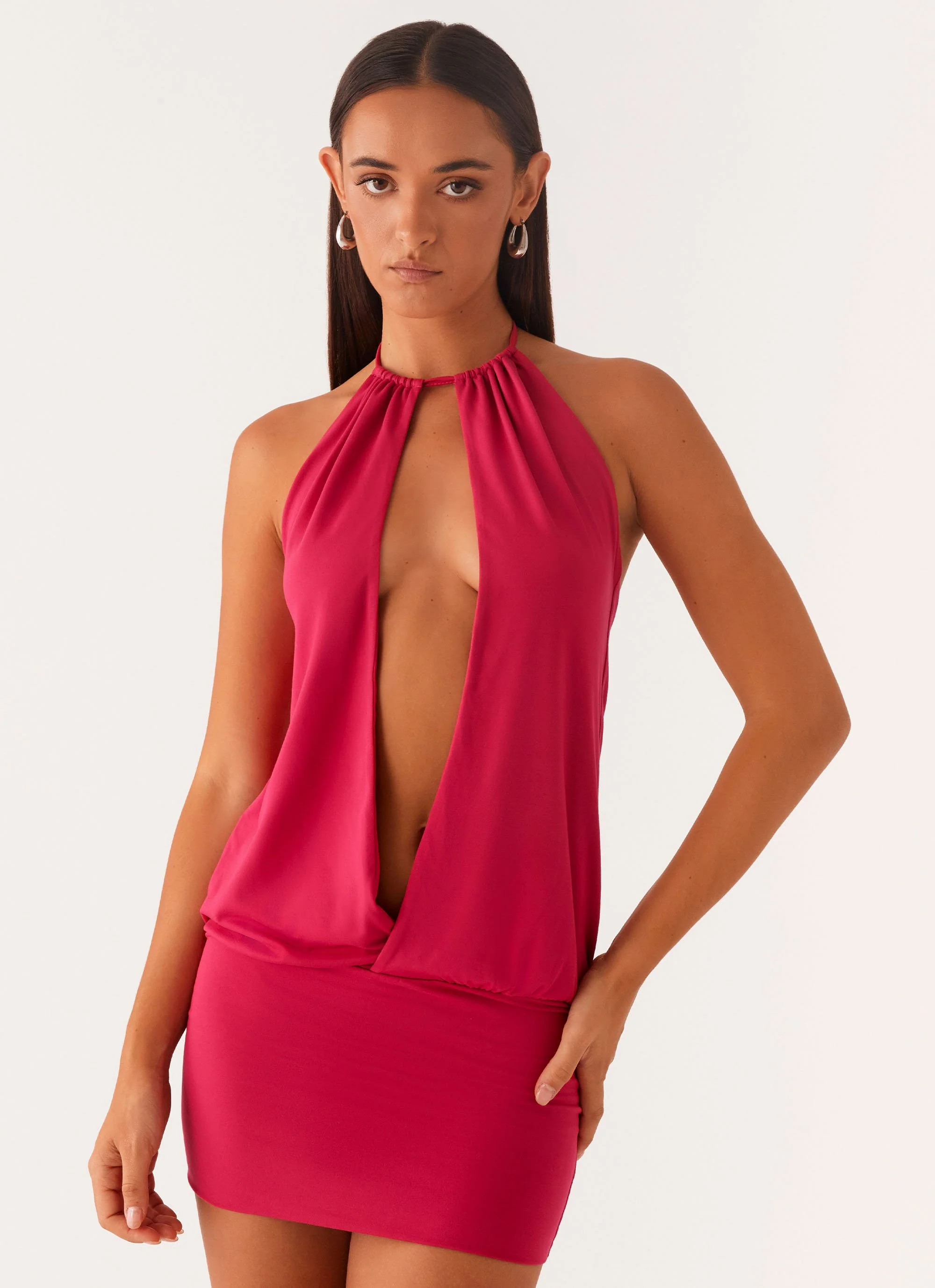 Ayisha Mini Dress - Fuchsia Pink - Image 6