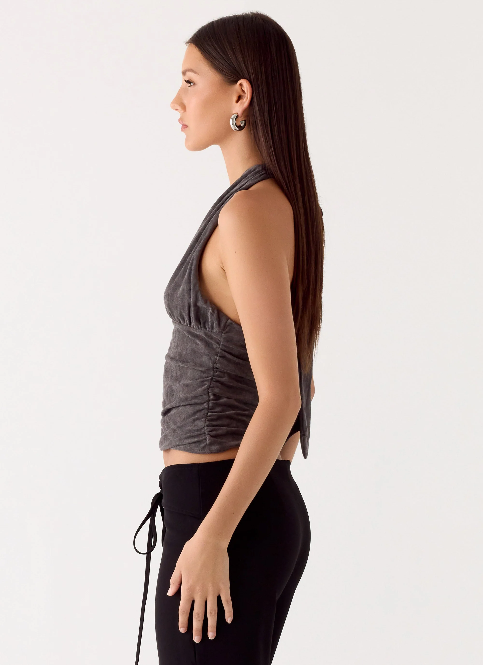 Aylssa Halter Top - Ash - Image 3