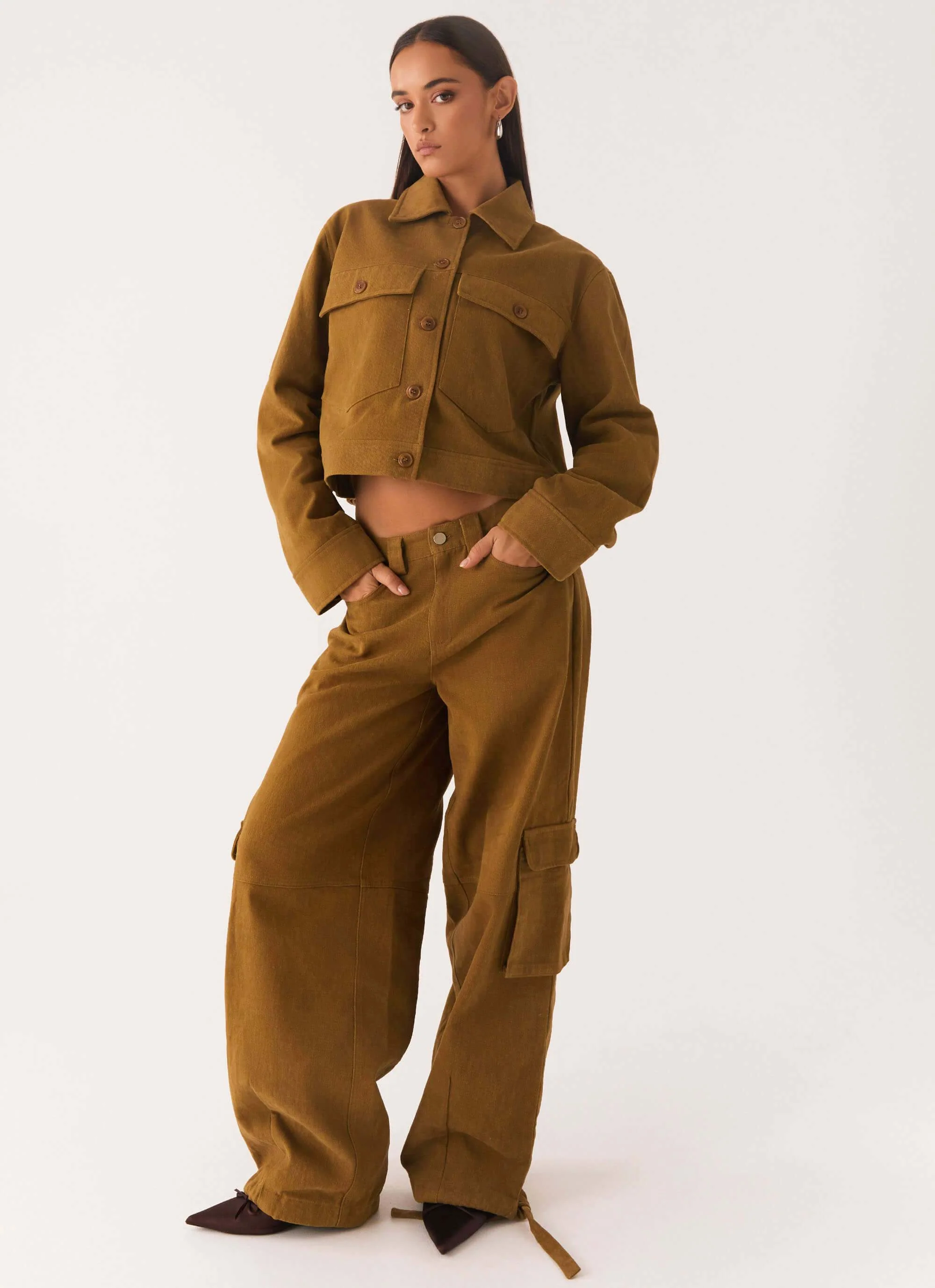 Back In Time Cargo Pant - Brown - Image 6