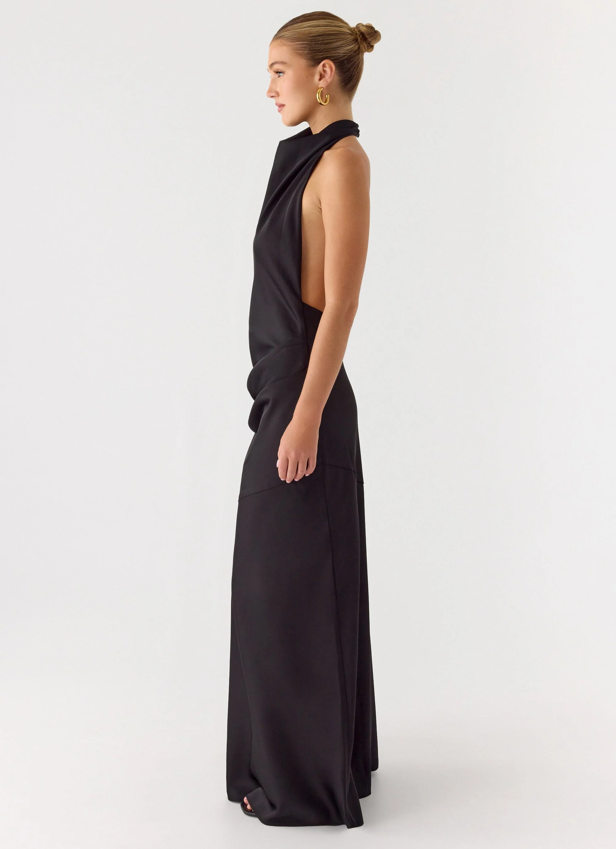 Back To Life Halter Maxi Dress - Black - Image 3