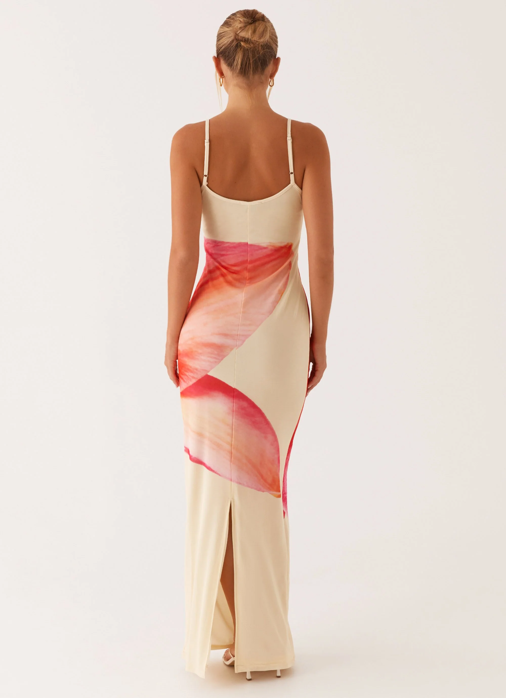 Bad News Mesh Maxi Dress - Yellow Floral - Image 5