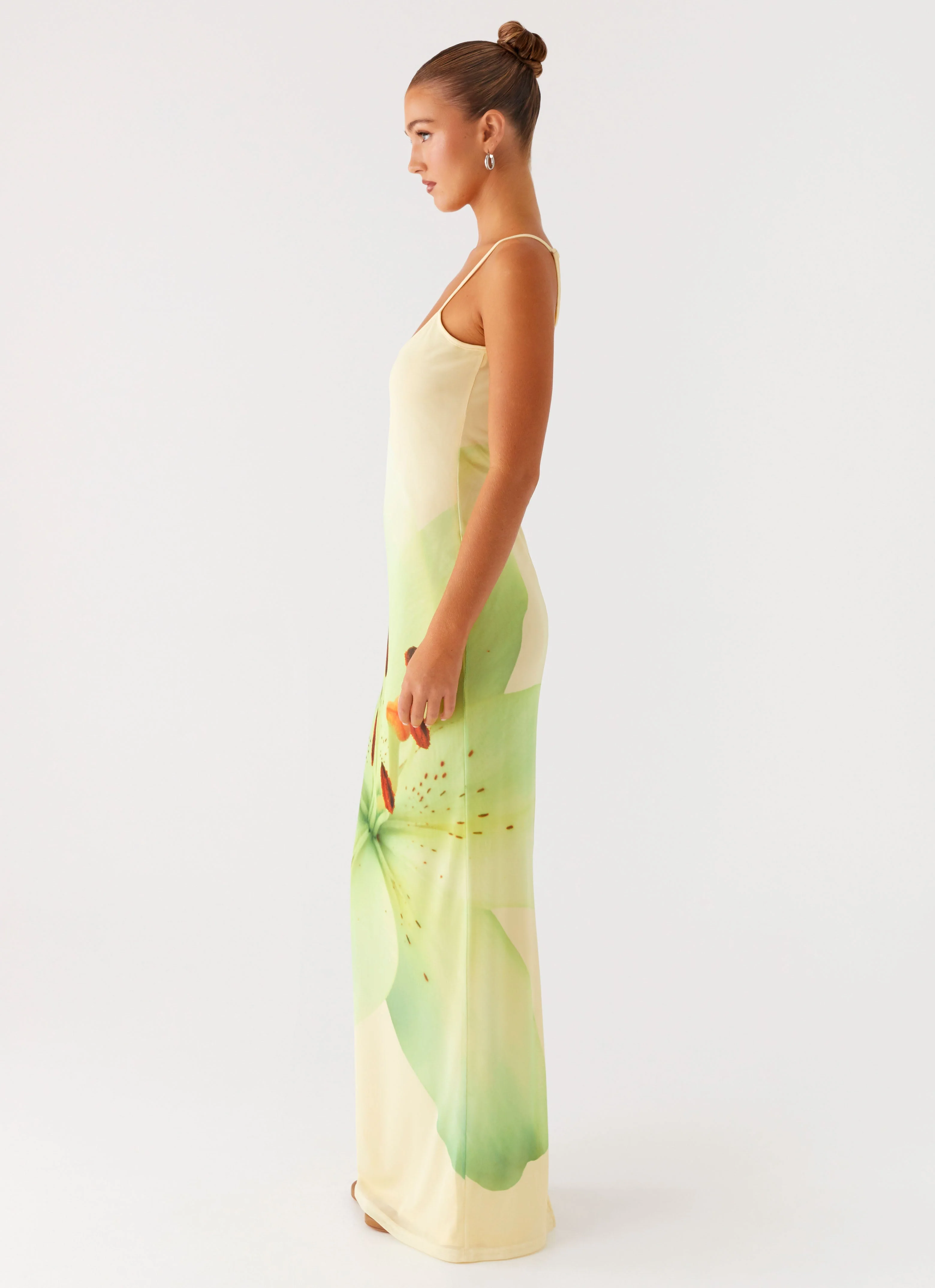 Bad News Mesh Maxi Dress - Yellow Lily - Image 2