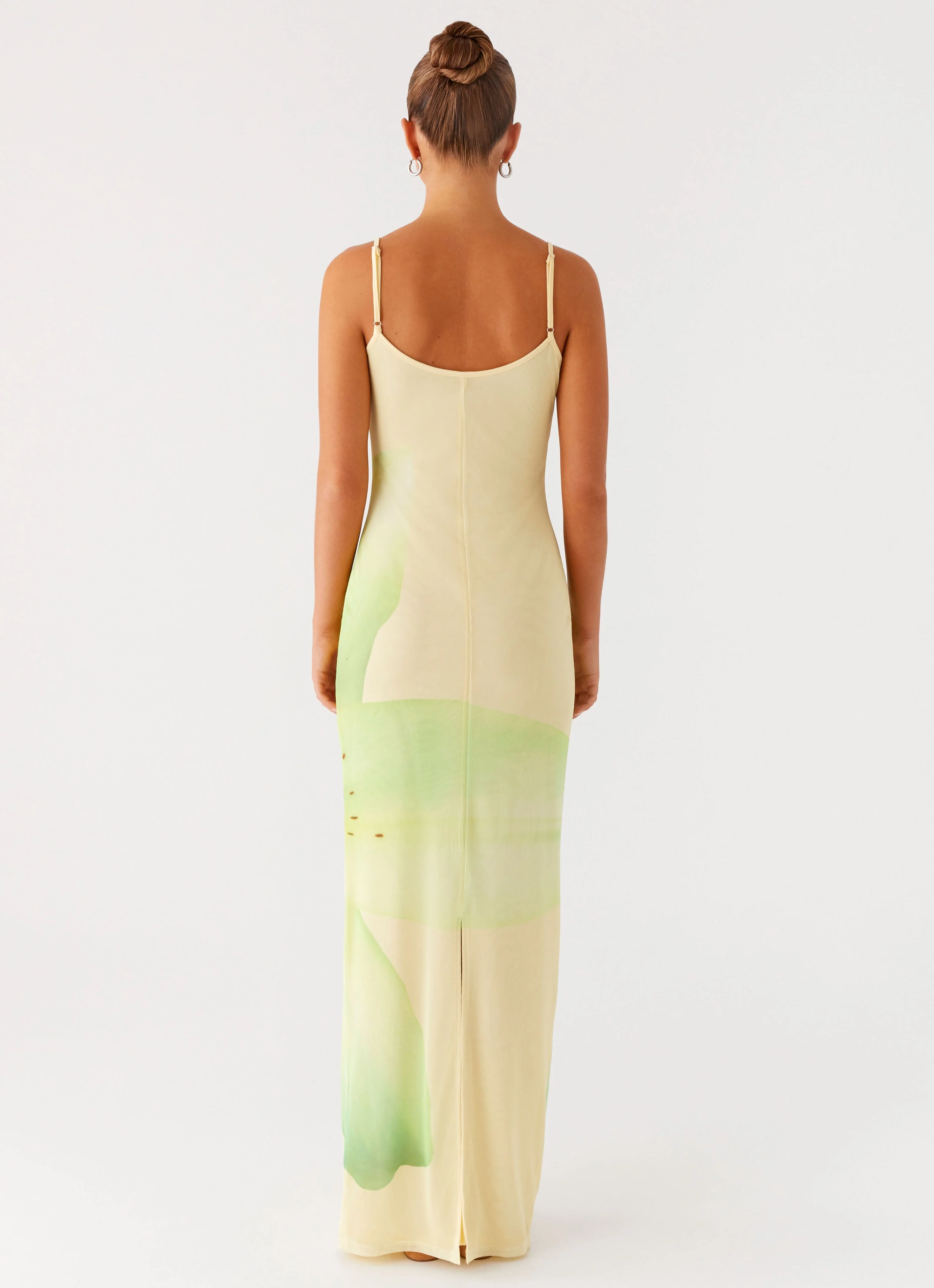 Bad News Mesh Maxi Dress - Yellow Lily - Image 3