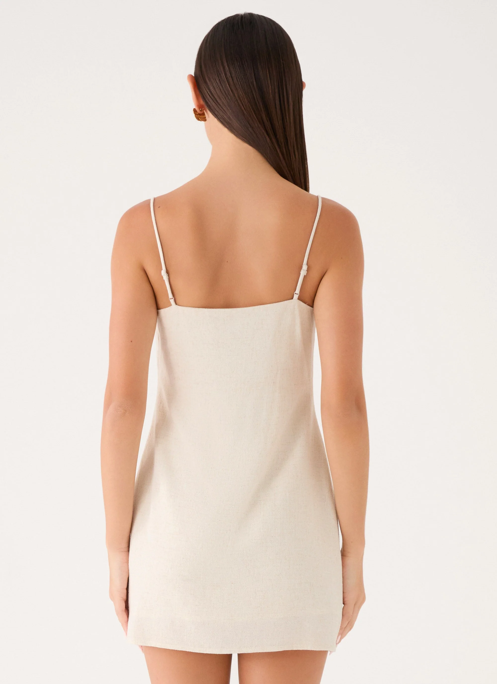 Bailee Mini Dress - Oatmeal - Image 3