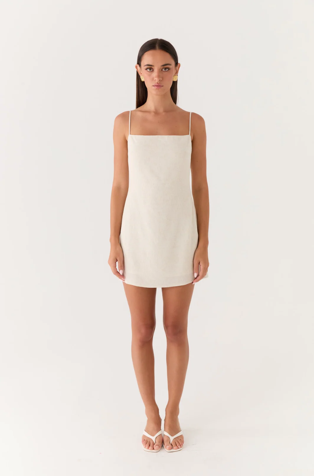Bailee Mini Dress - Oatmeal - Image 7