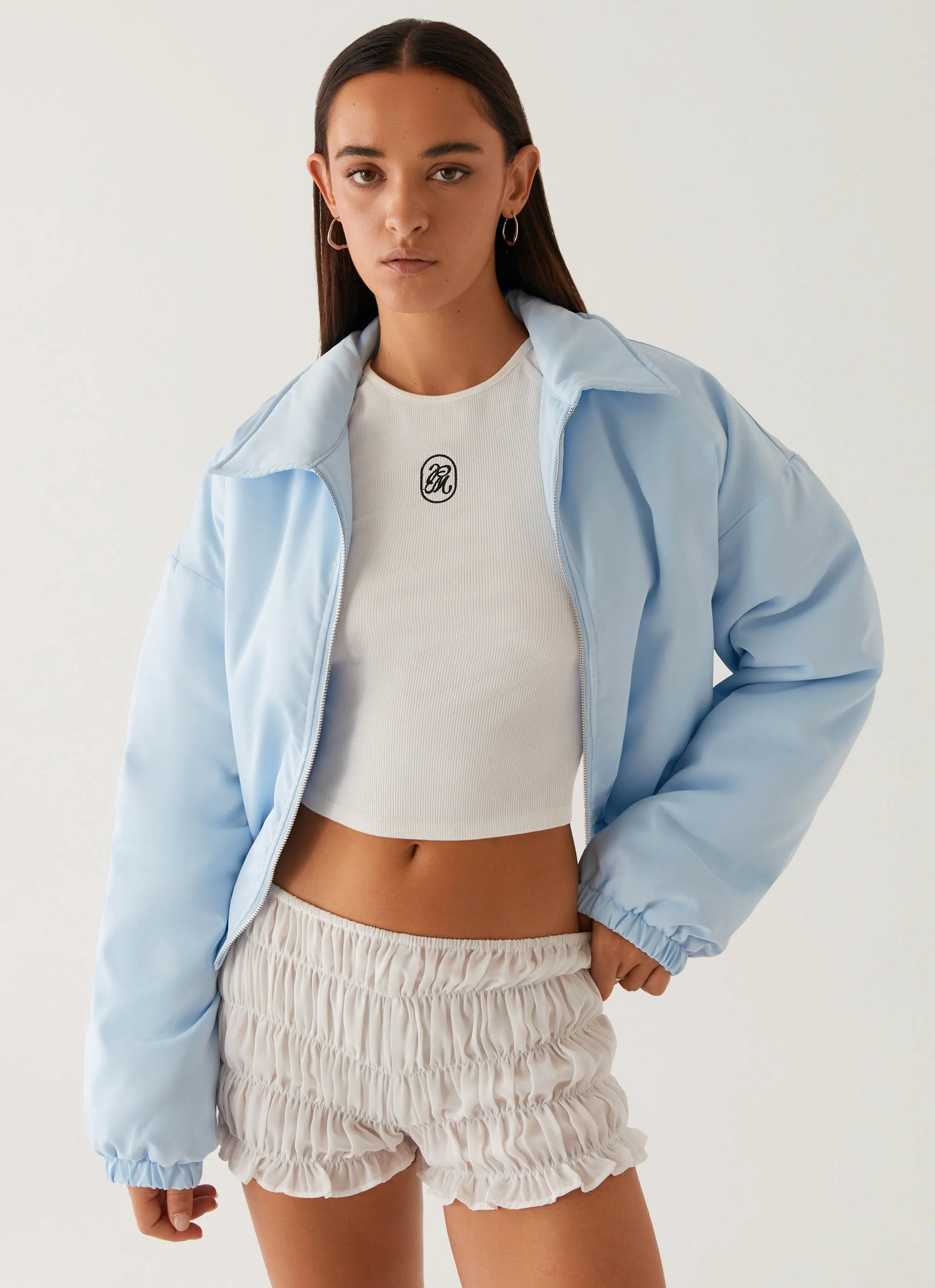 Baltimore Bomber Jacket - Pale Blue - Image 5