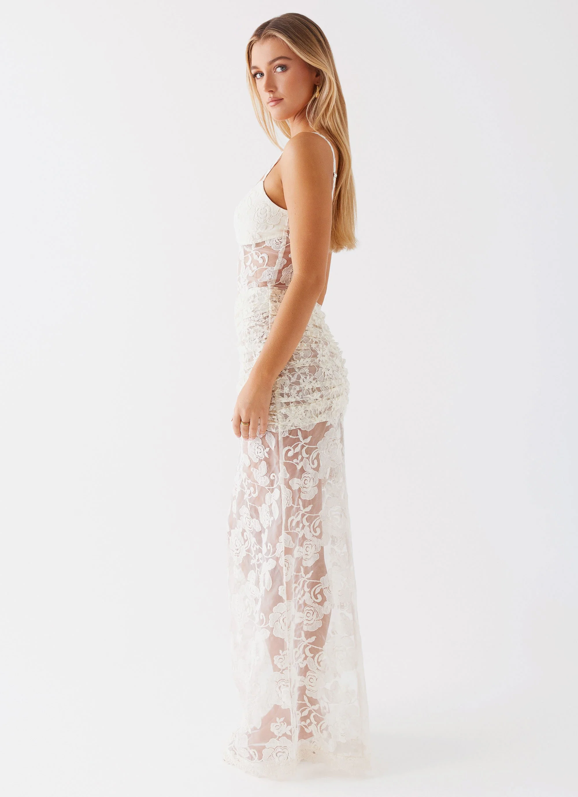 Bare With Me Maxi Dress - White - Image 3