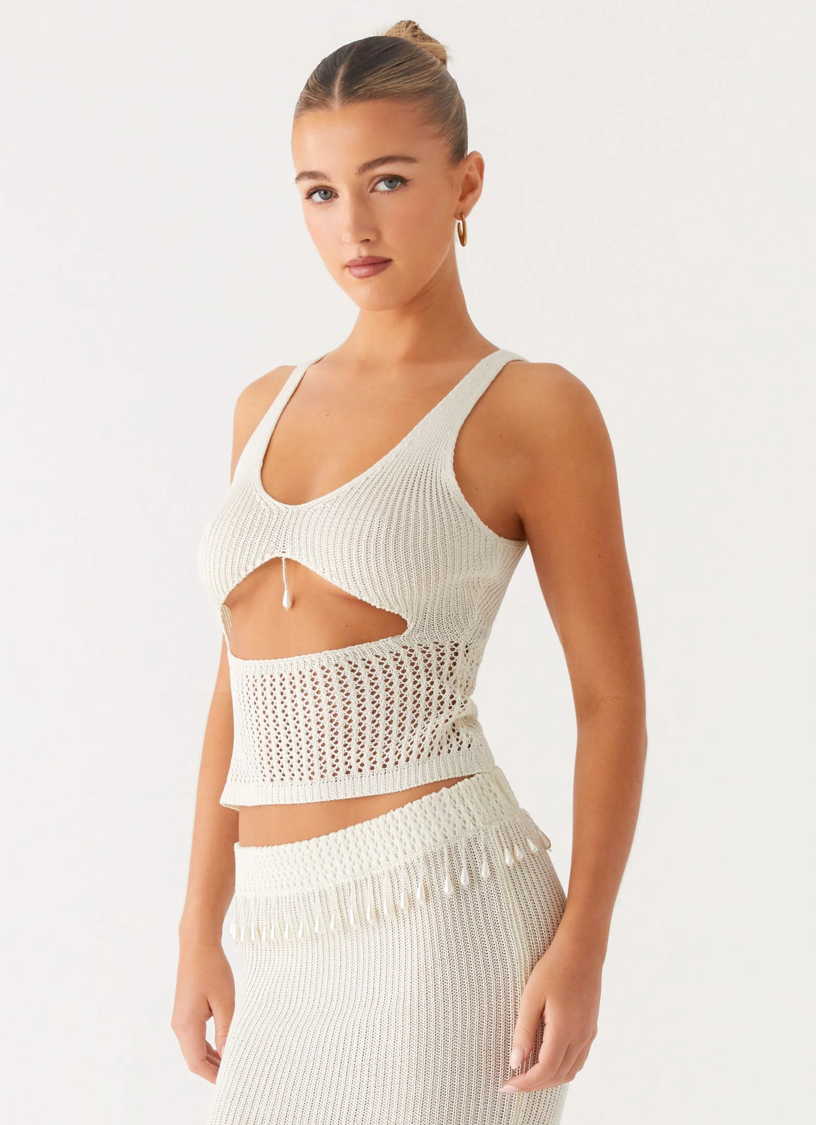 Basilia Knit Top - Off White - Image 2