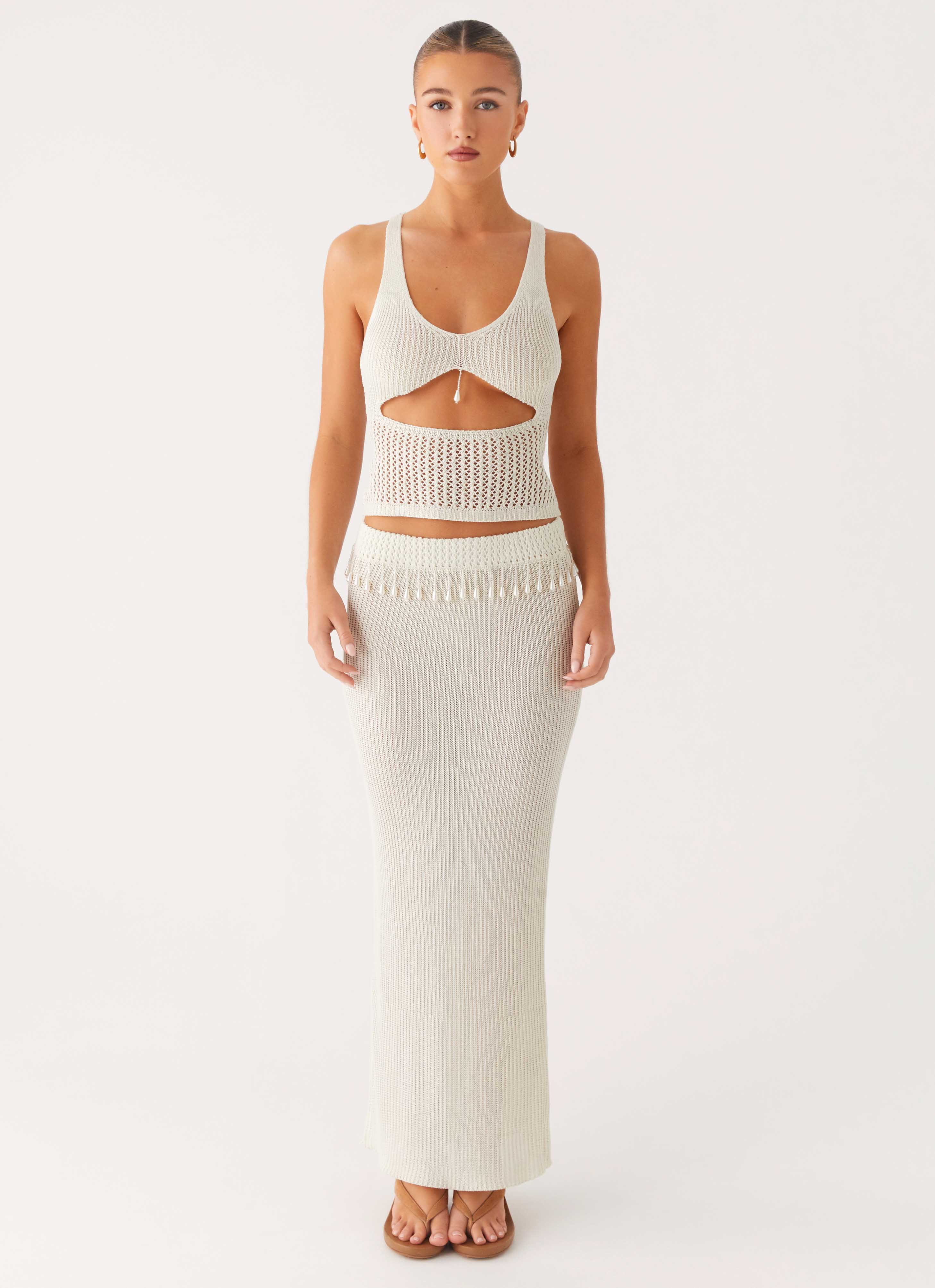 Basilia Knit Top - Off White - Image 4