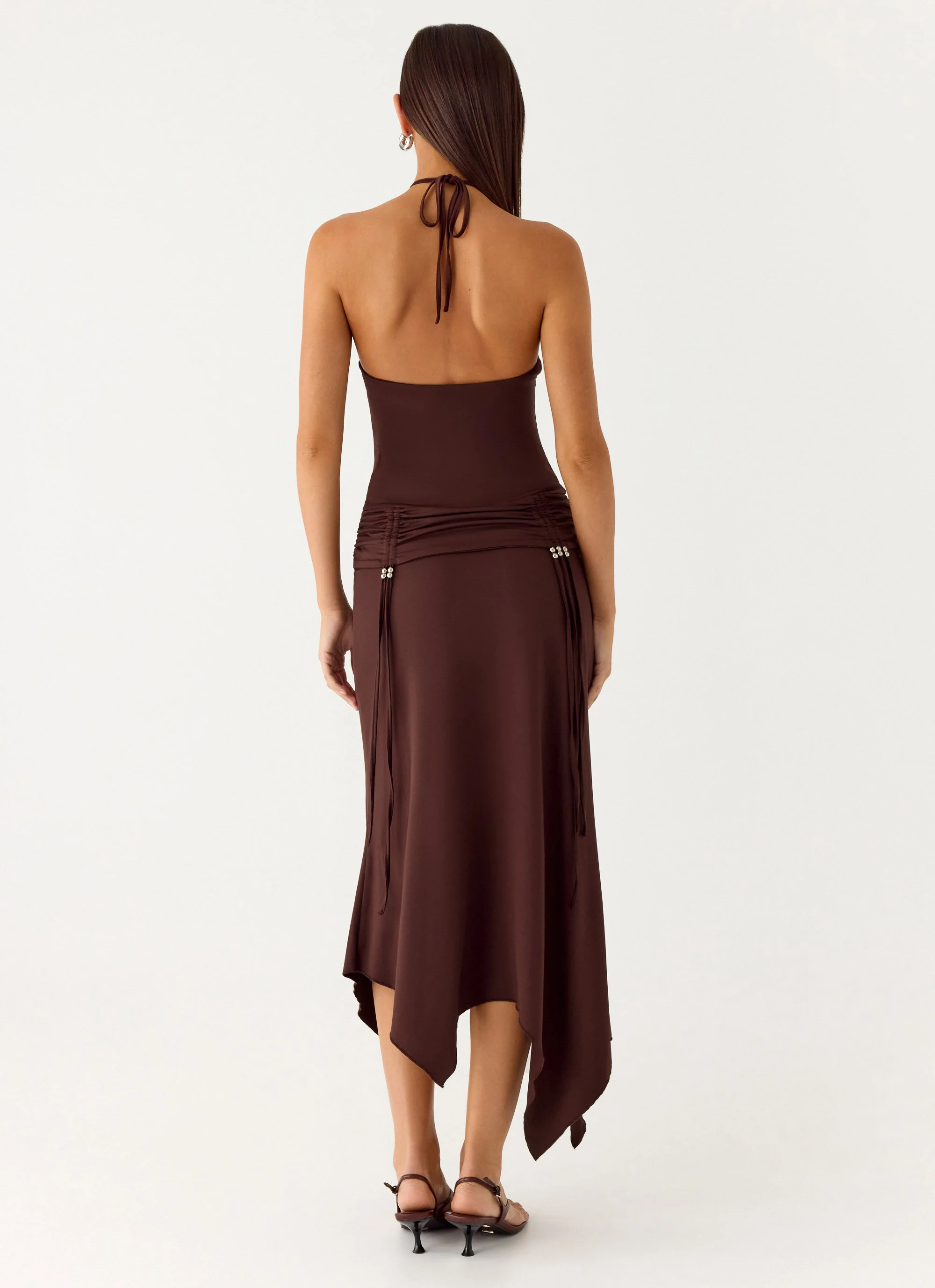 Becerra Midi Dress - Cool Chocolate - Image 3