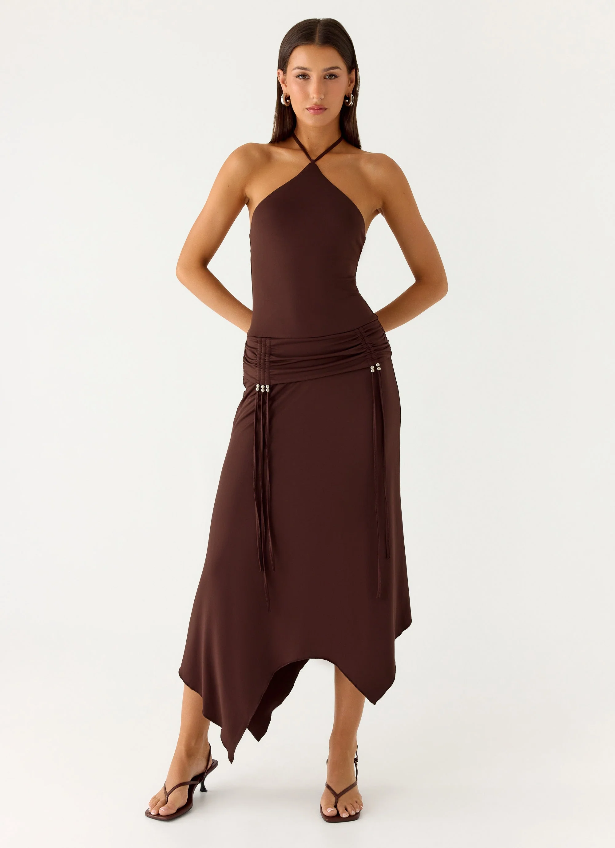 Becerra Midi Dress - Cool Chocolate - Image 5