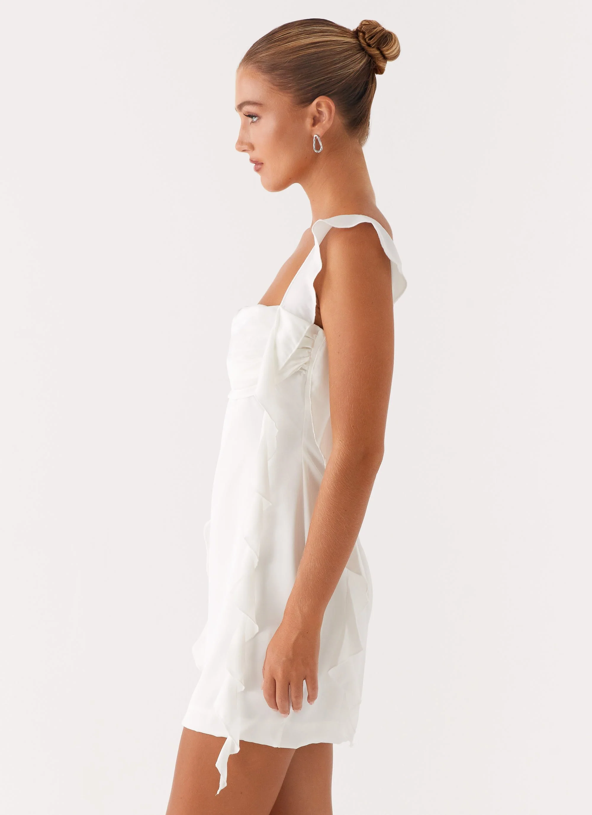 Beckham Mini Dress - White - Image 3