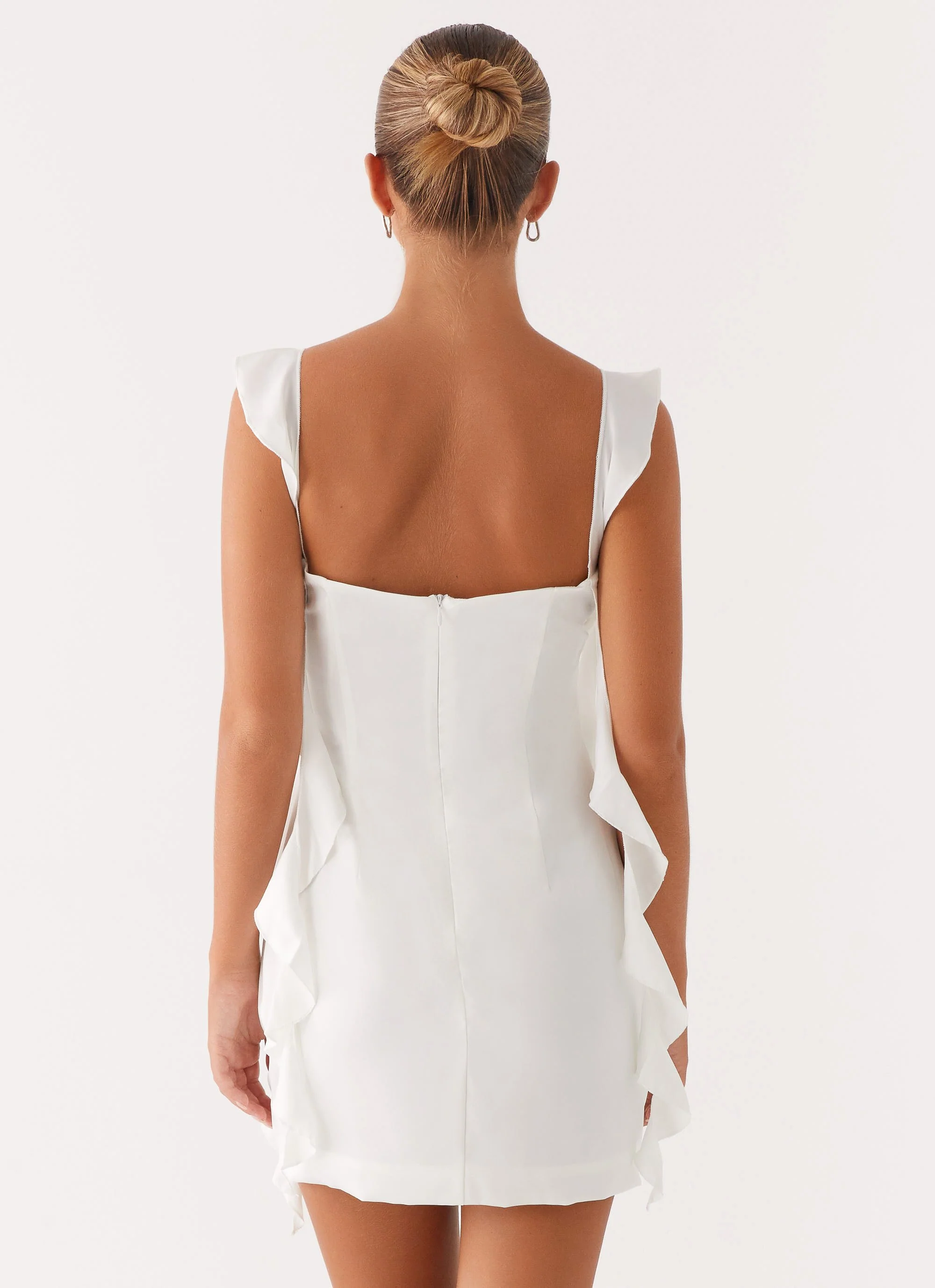 Beckham Mini Dress - White - Image 4