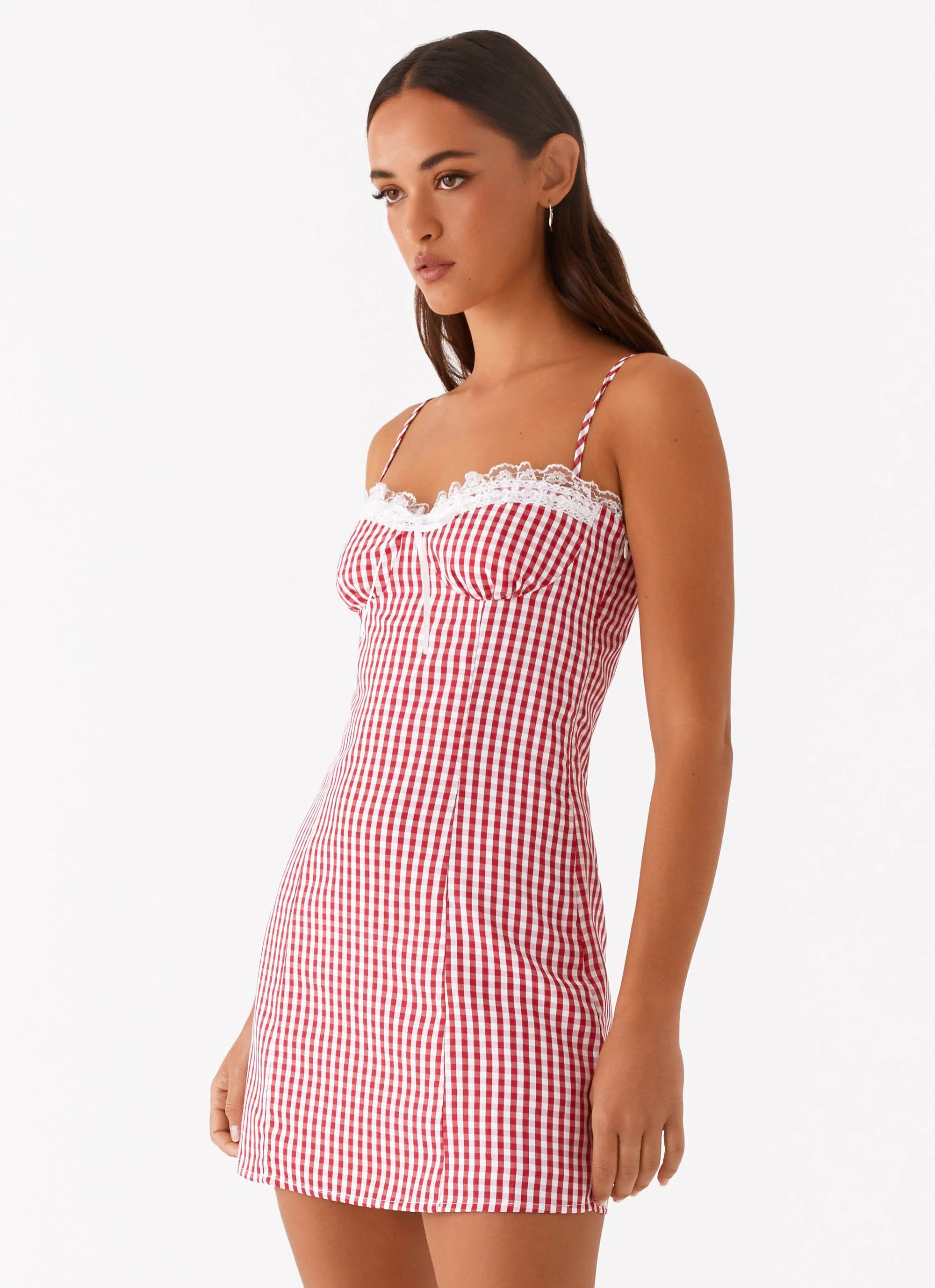 Bellissima Bustier Mini Dress - Red - Image 3
