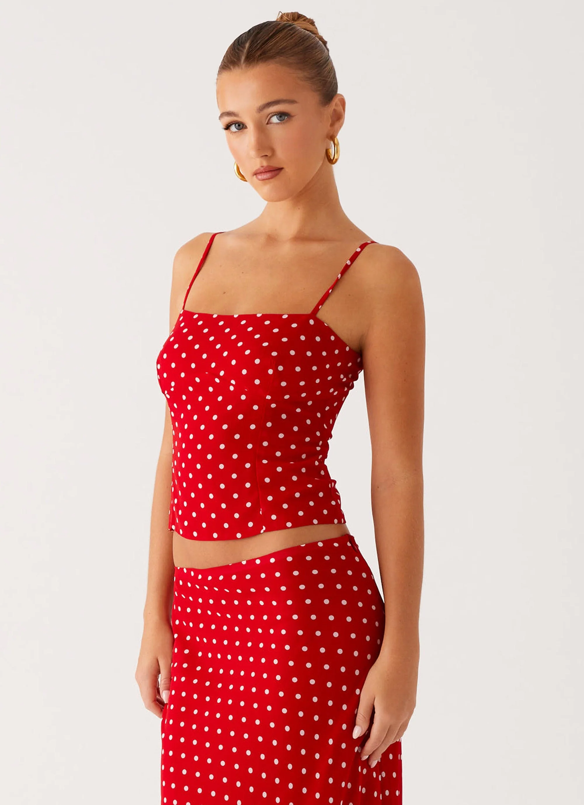 Bendita Top - Red Polka Dot - Image 3