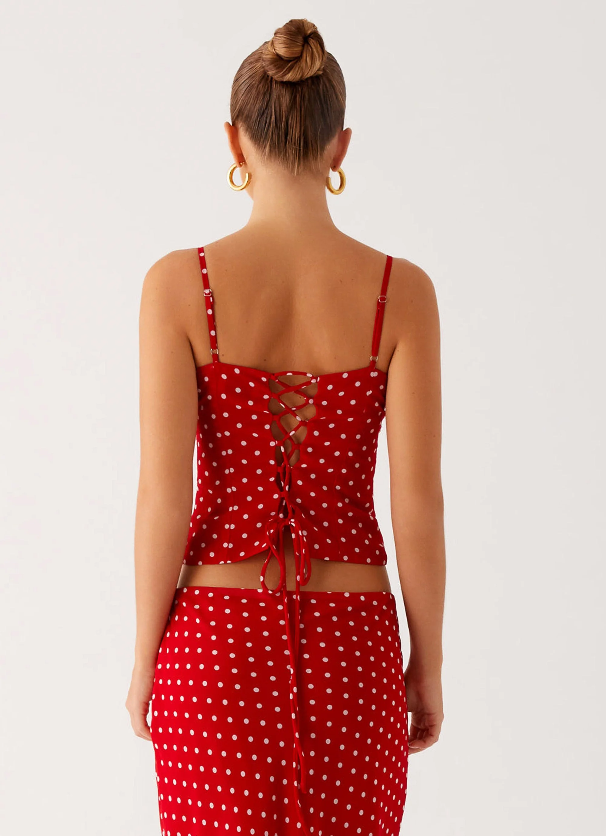Bendita Top - Red Polka Dot - Image 4