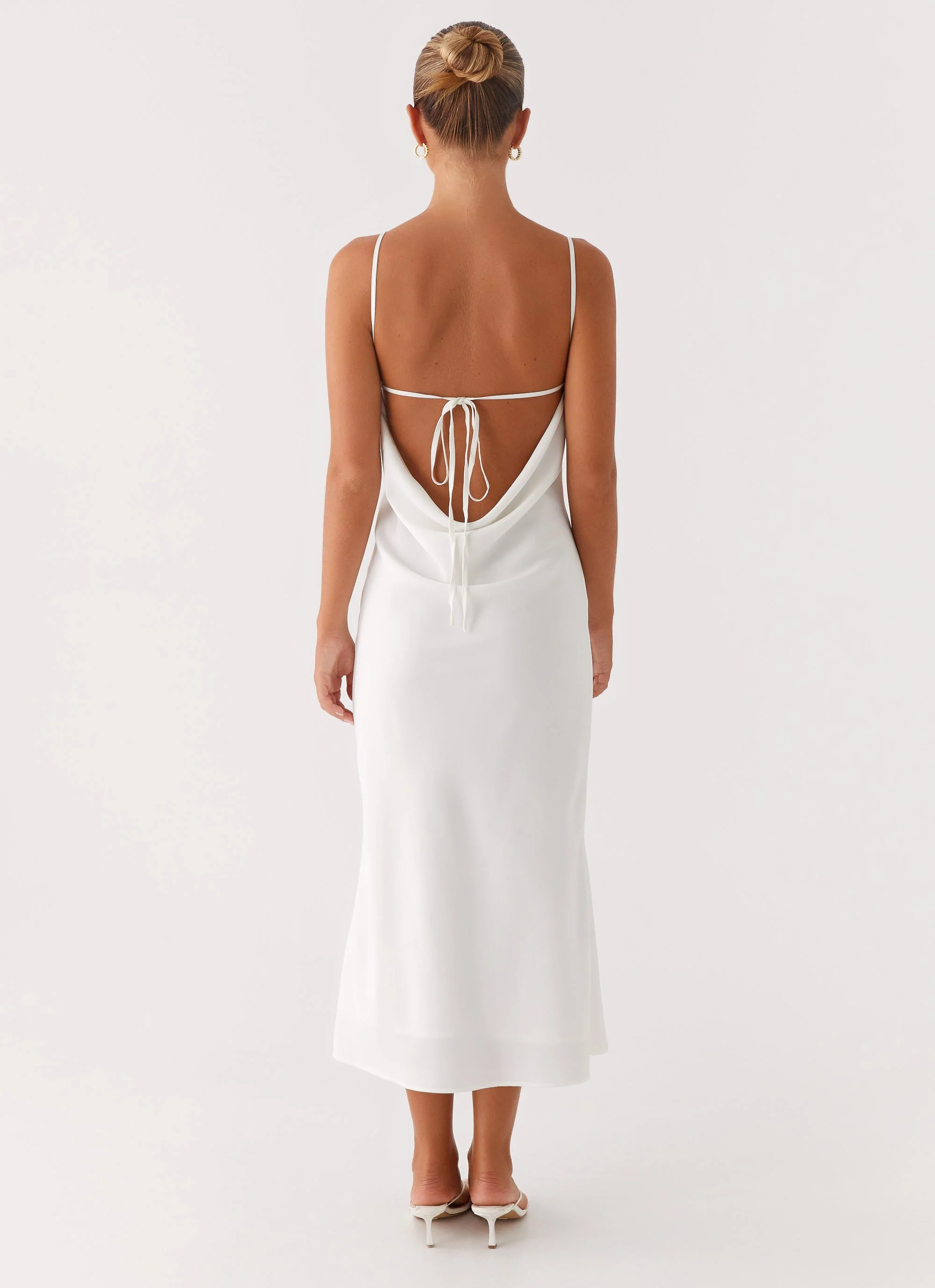 Bentley Midi Dress - White - Image 4