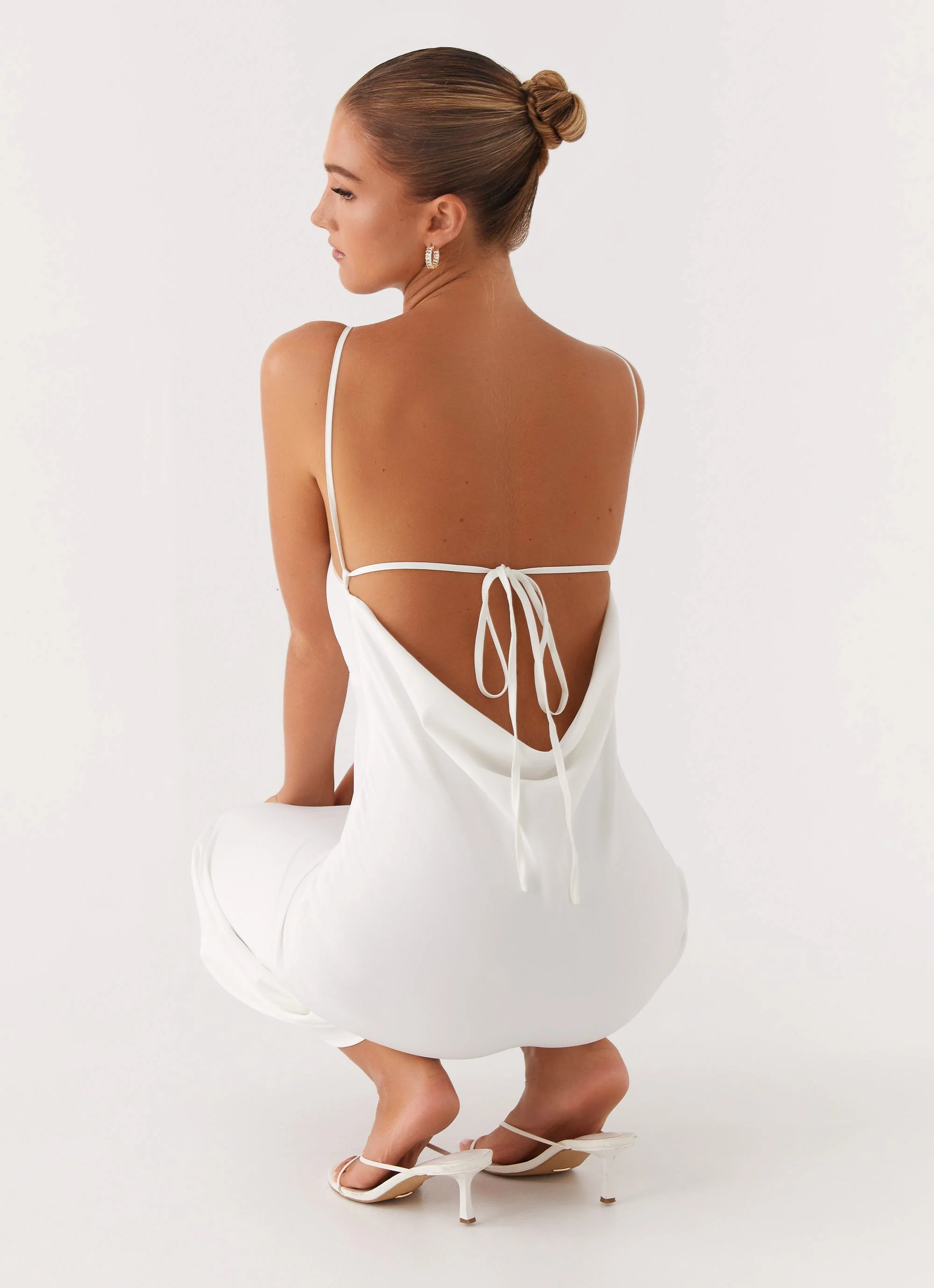 Bentley Midi Dress - White - Image 6