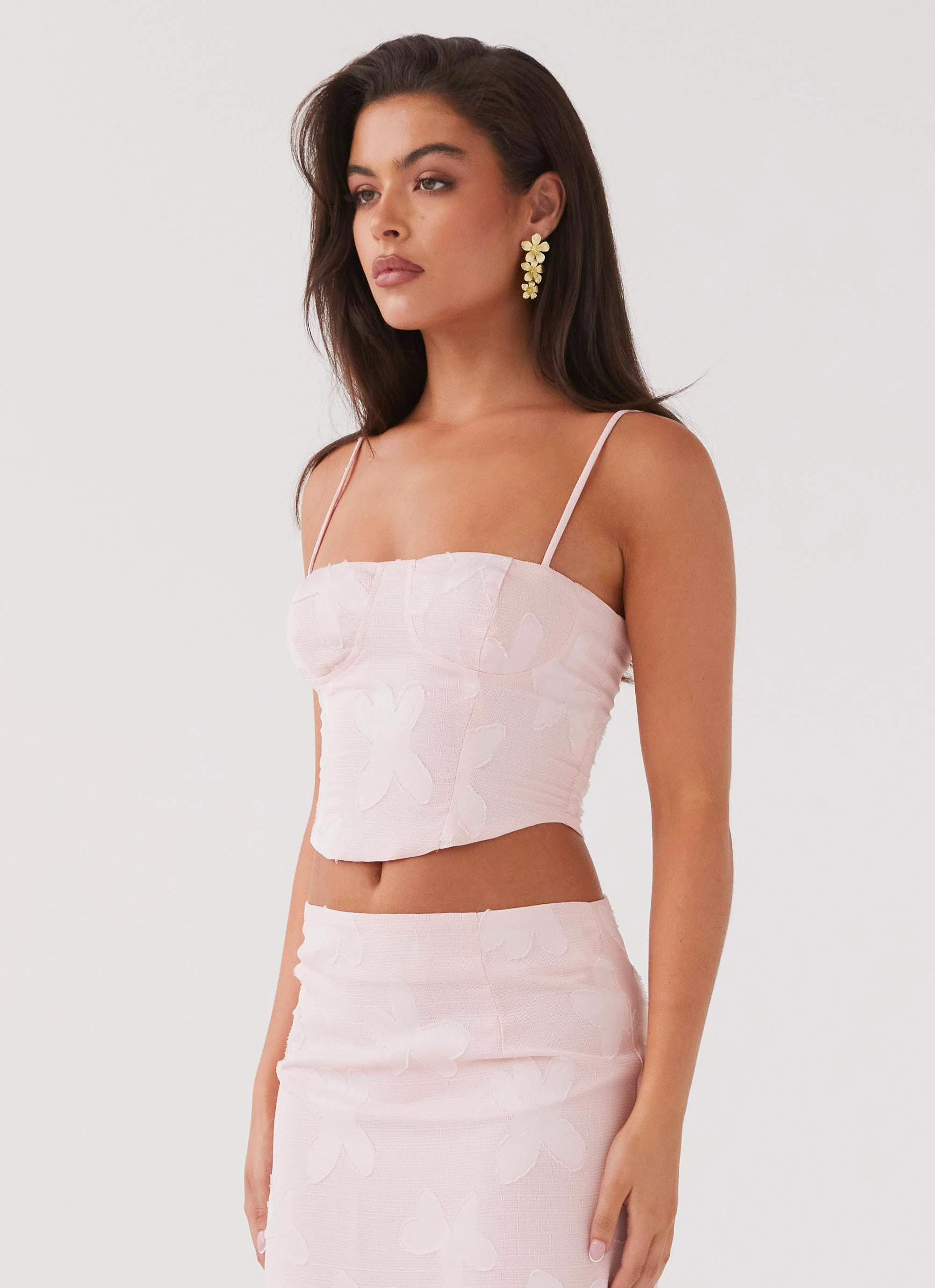 Best Love Lace Up Top - Pink Petal - Image 3