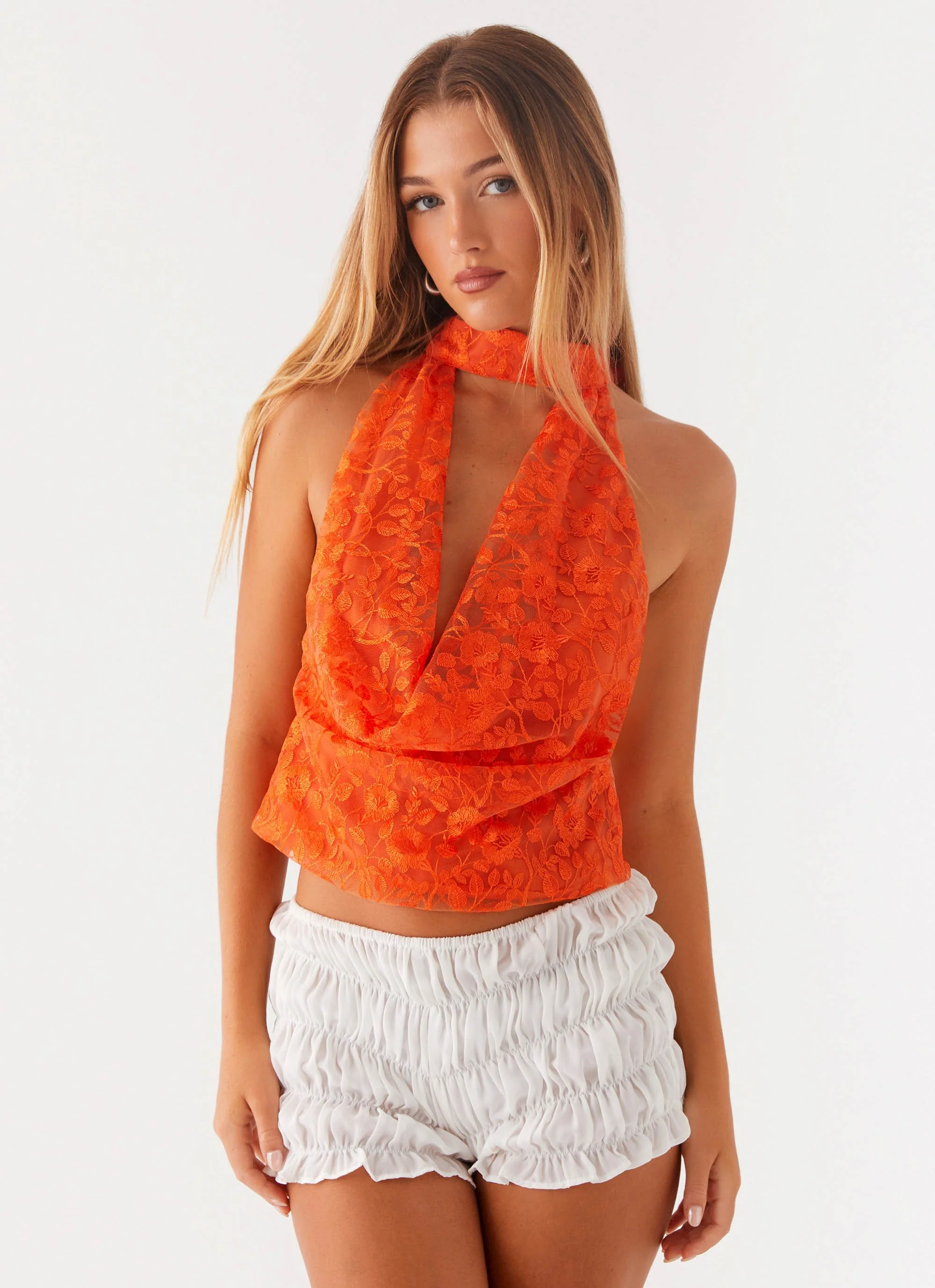 Best Self Top - Orange Floral - Image 6