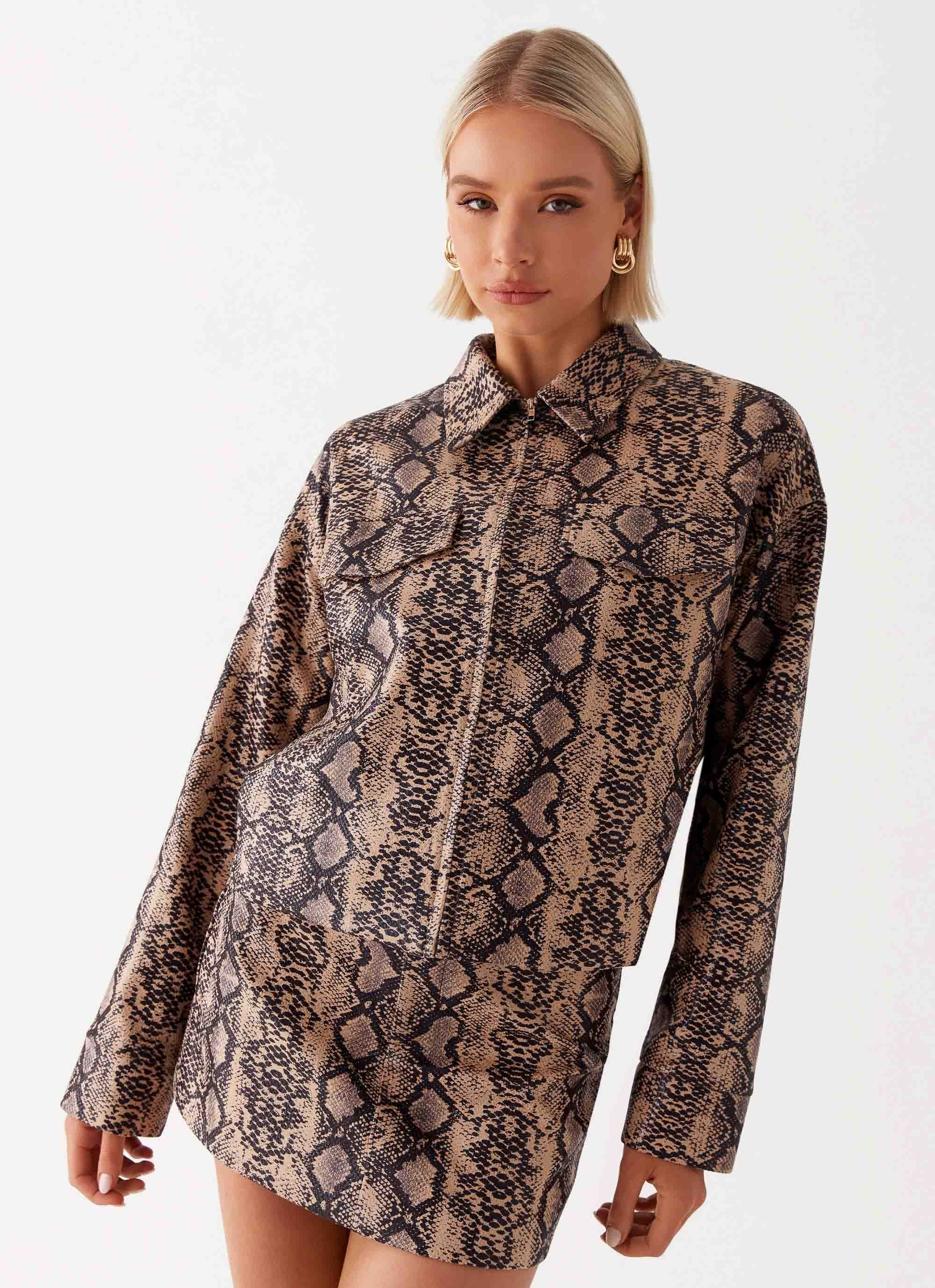 Bethany Oversized Jacket - Snake - Image 2