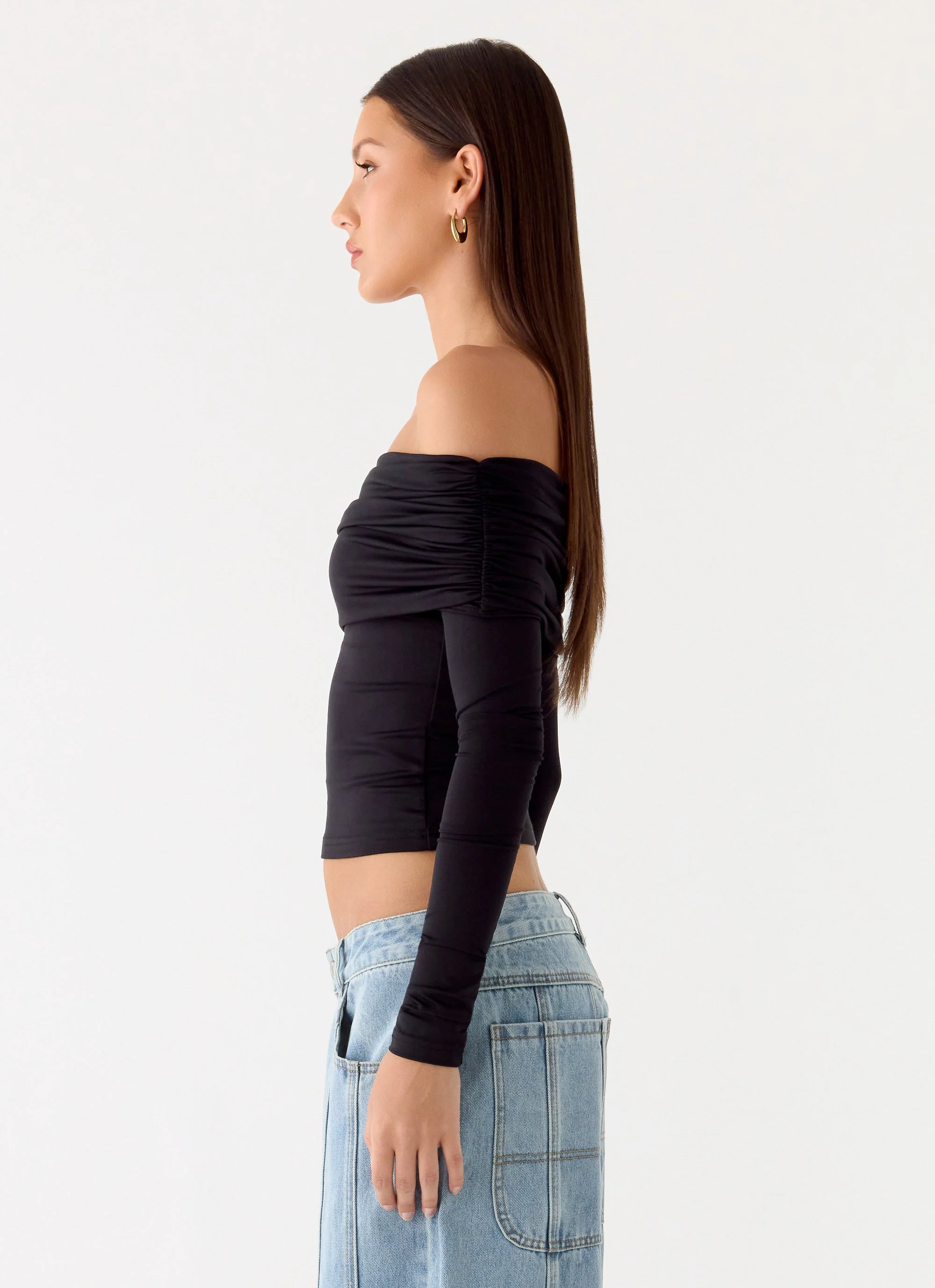 Better Now Long Sleeve Top - Black - Image 3
