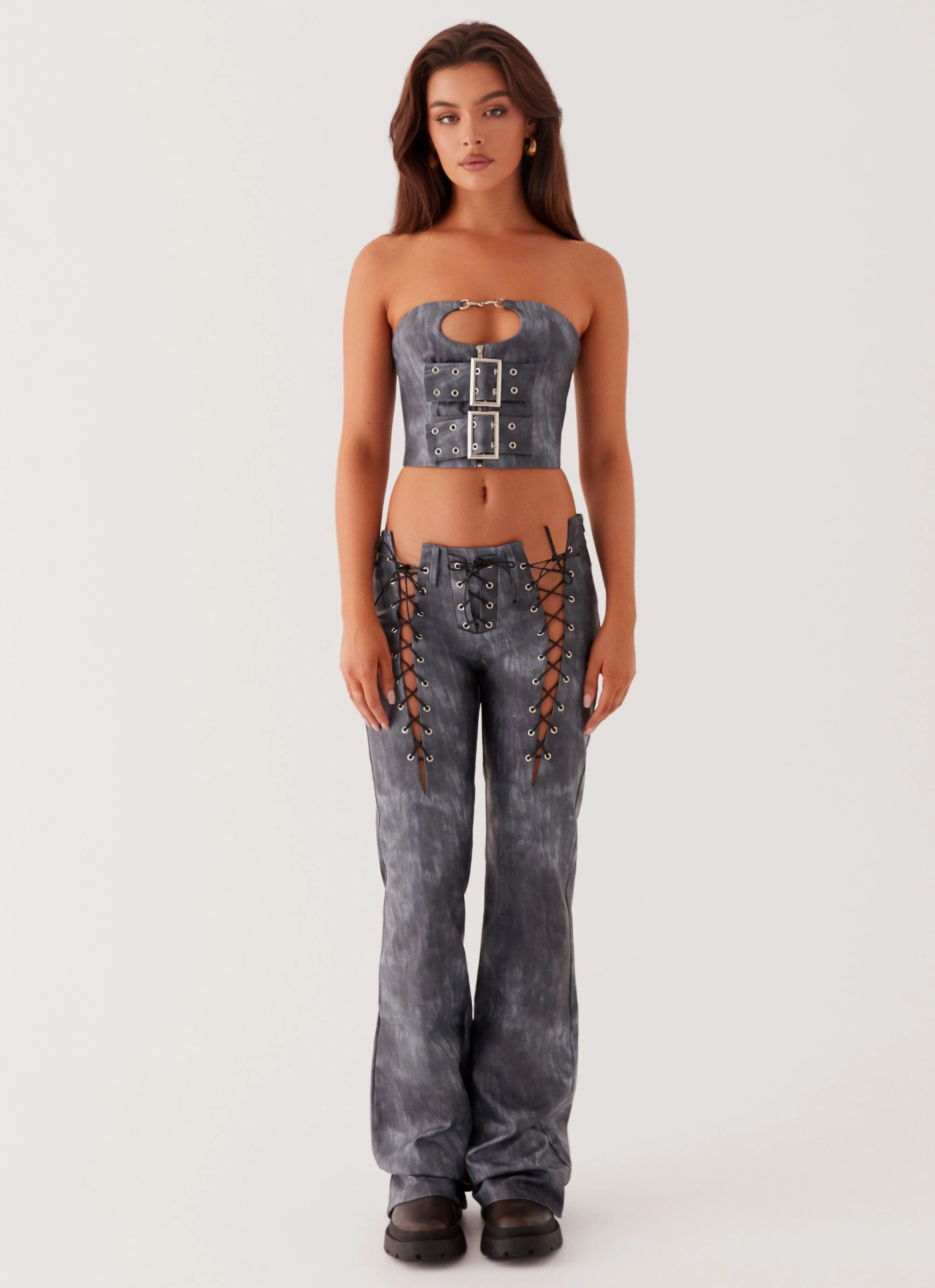 Better When I'm Dancing Belt Top - Graphite - Image 2