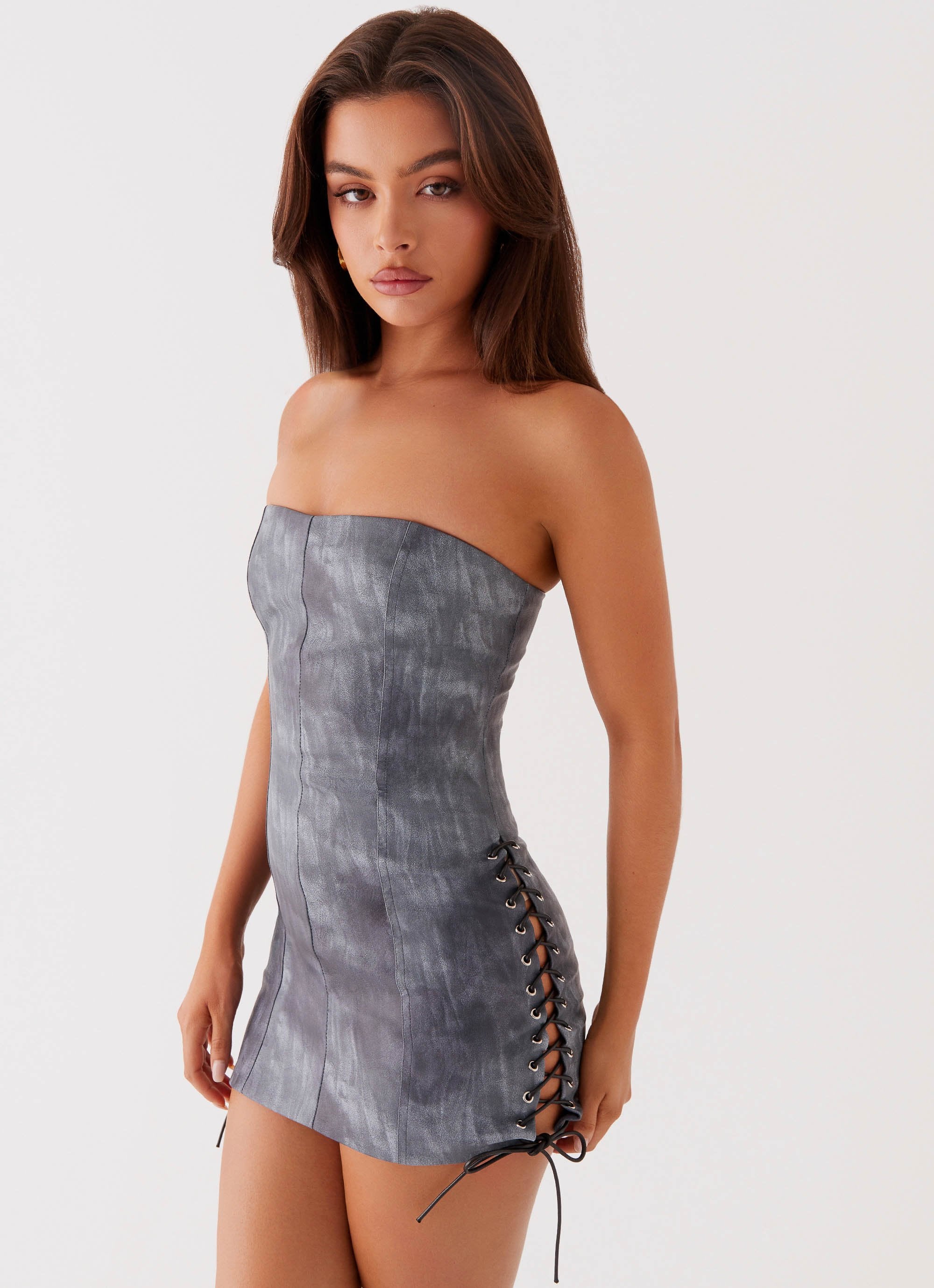 Better When I'm Dancing Mini Dress - Graphite - Image 6