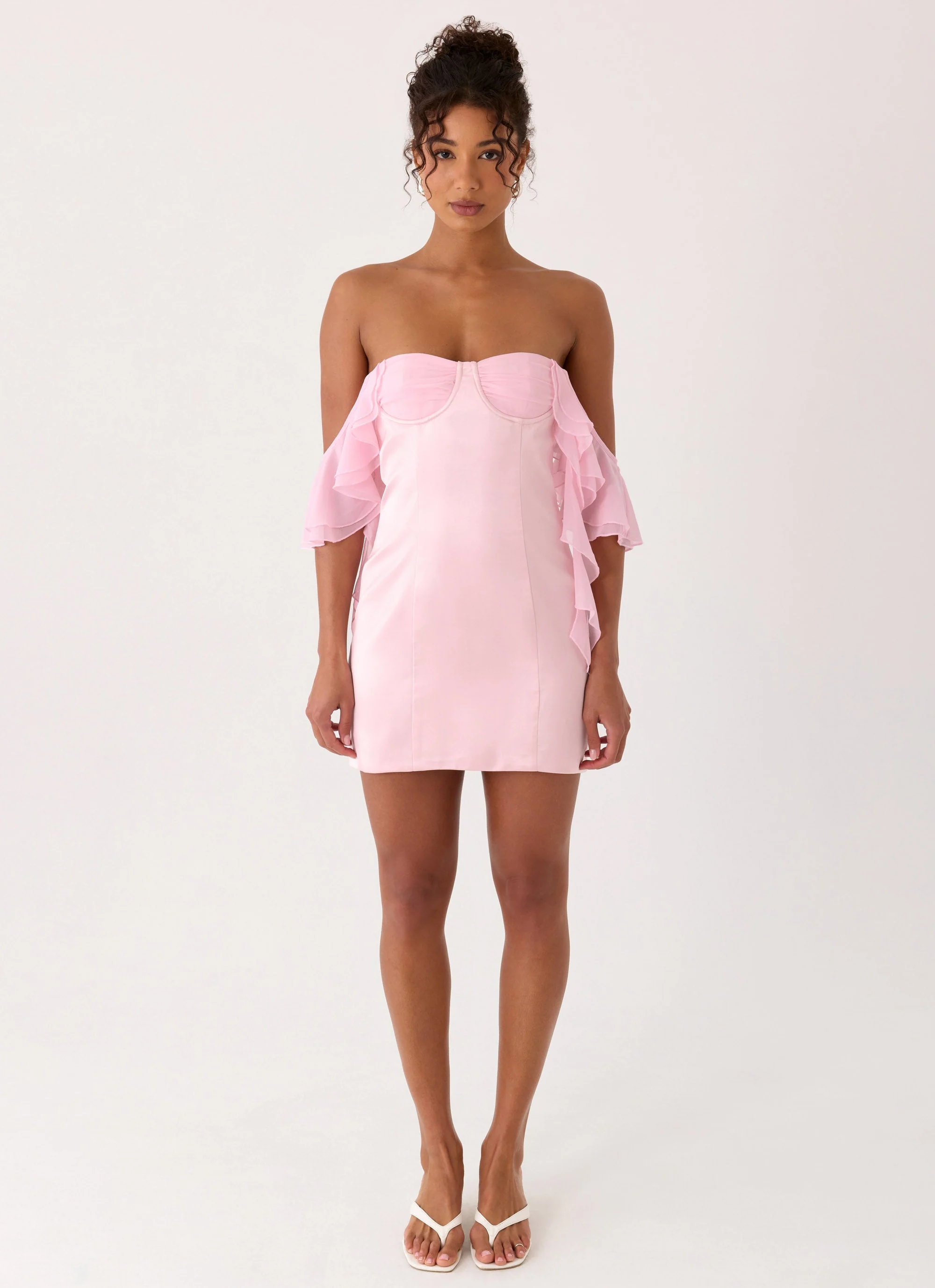 Bex Strapless Mini Dress - Pink - Image 3