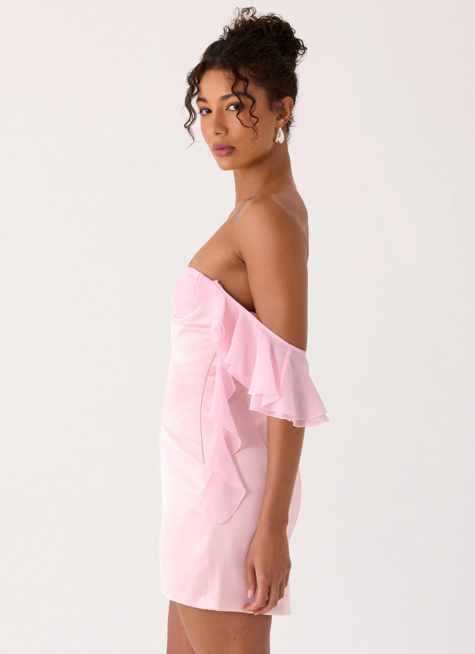 Bex Strapless Mini Dress - Pink - Image 4