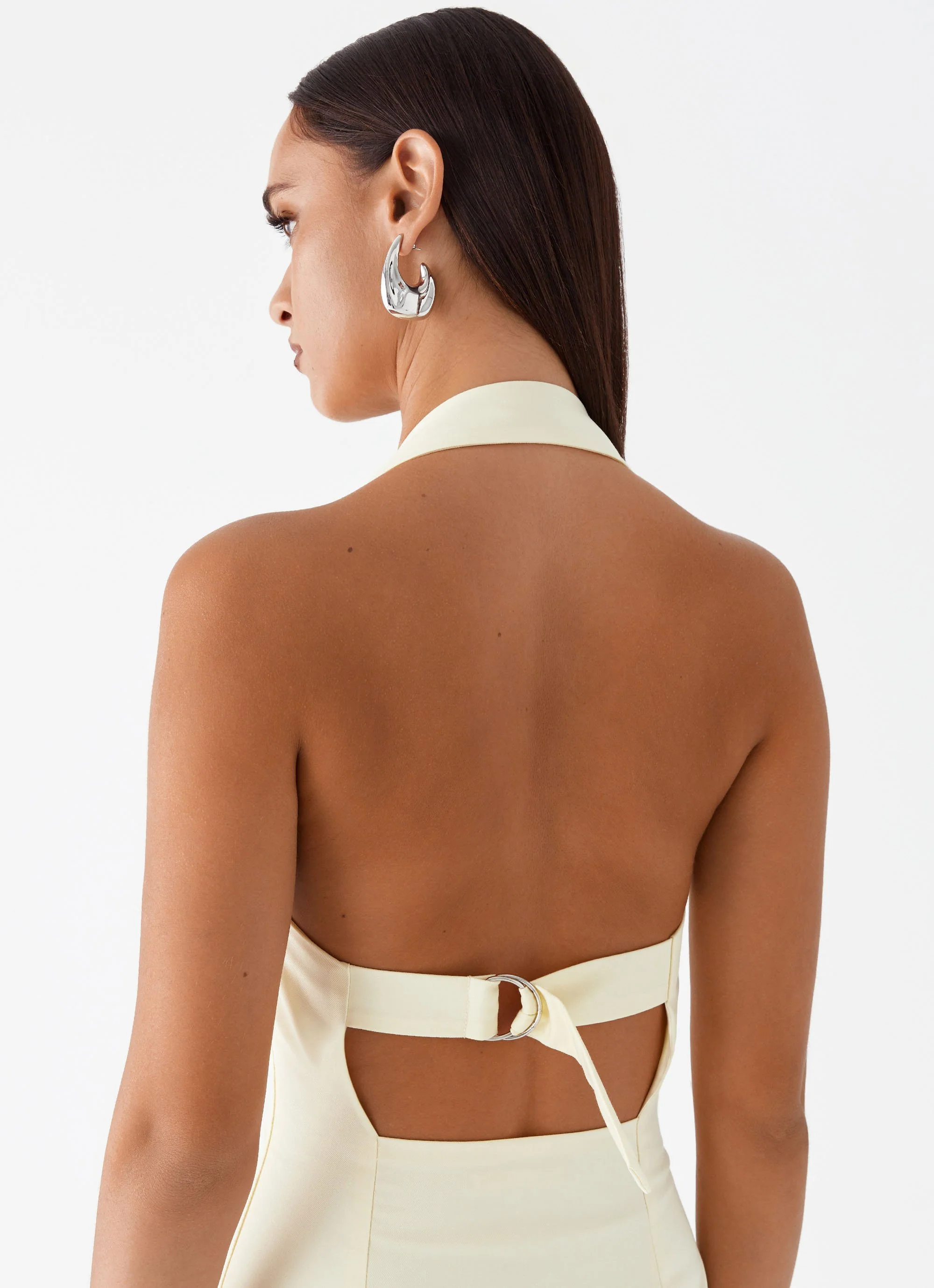 Bianca Halter Dress - Yellow - Image 5