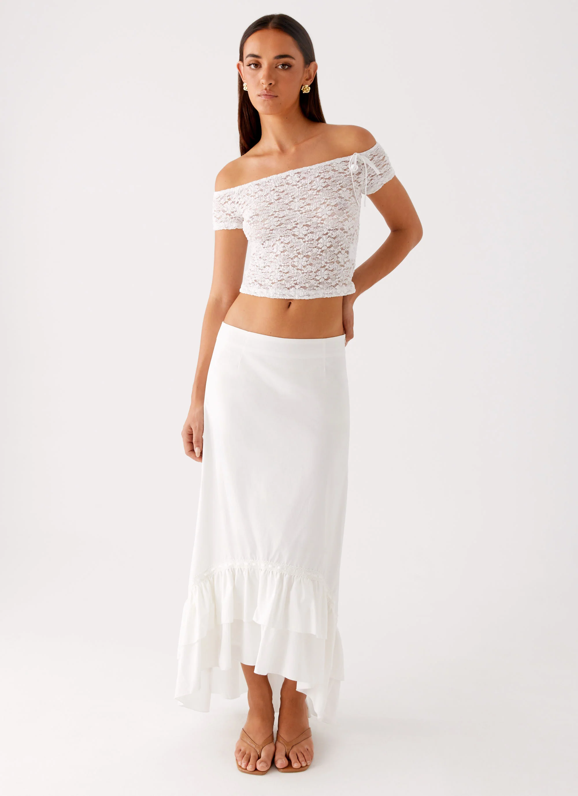 Billie Lace Top - Ivory - Image 6