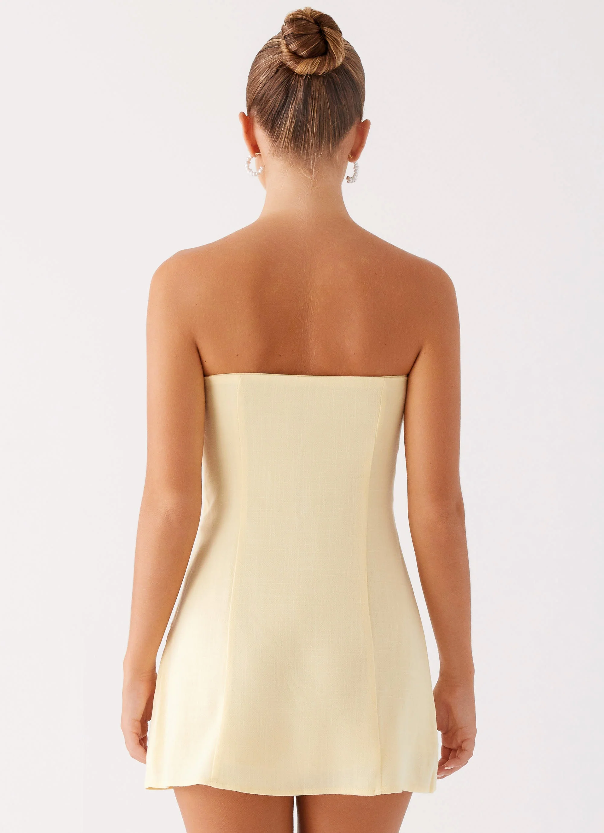 Bindi Mini Dress - Yellow - Image 4