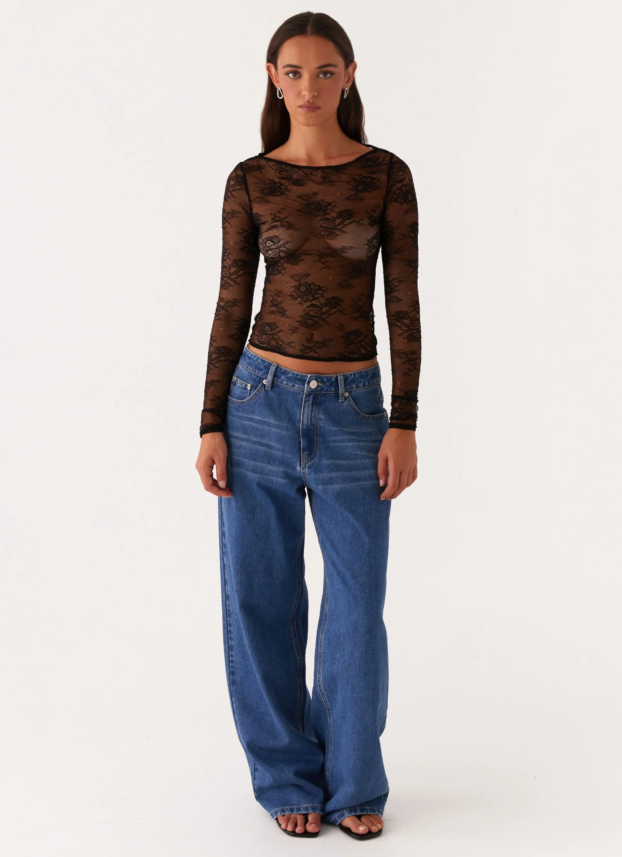 Blanca Lace Top - Black - Image 2