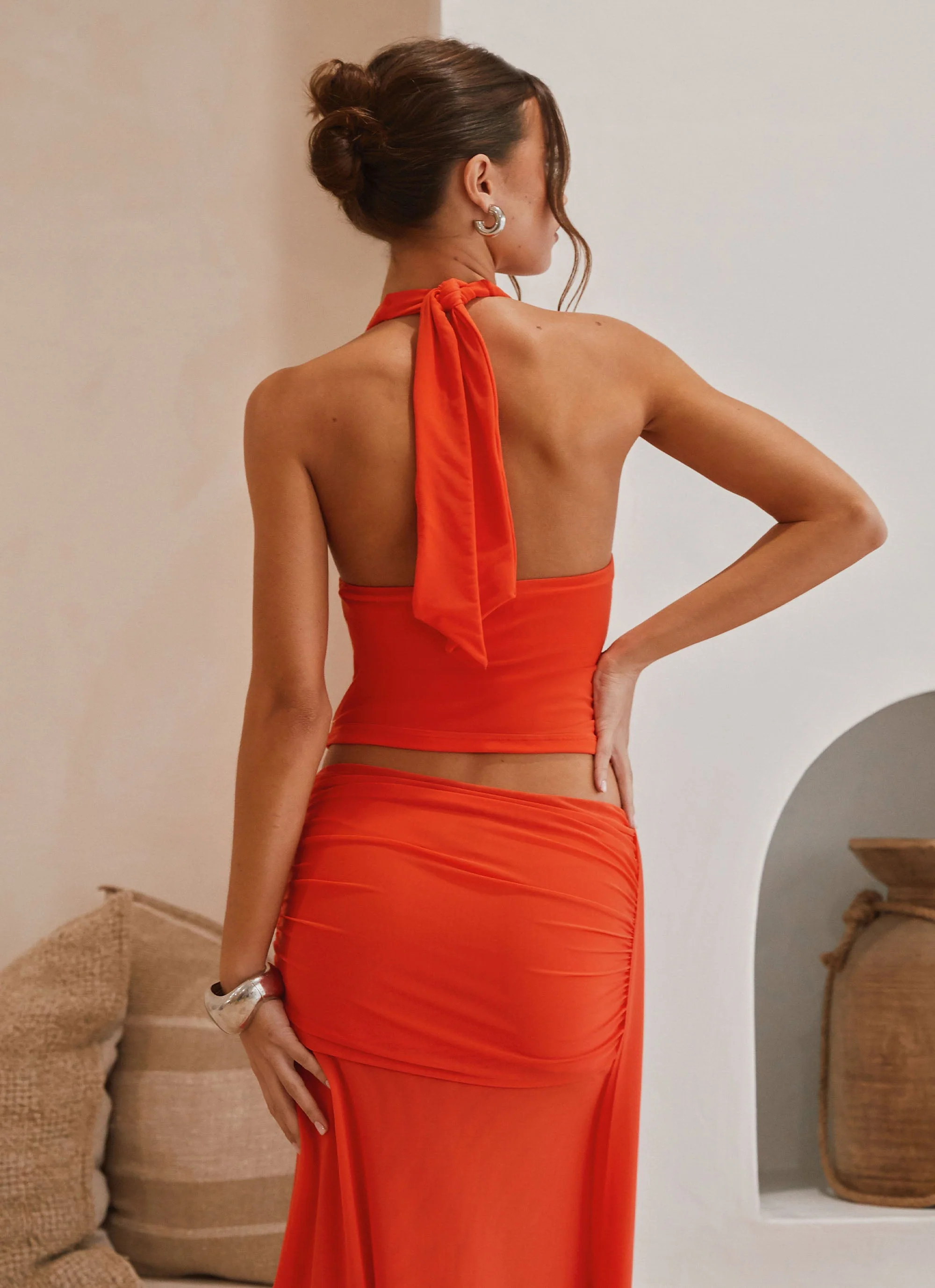 Blaze Halter Top - Fire Red - Image 2