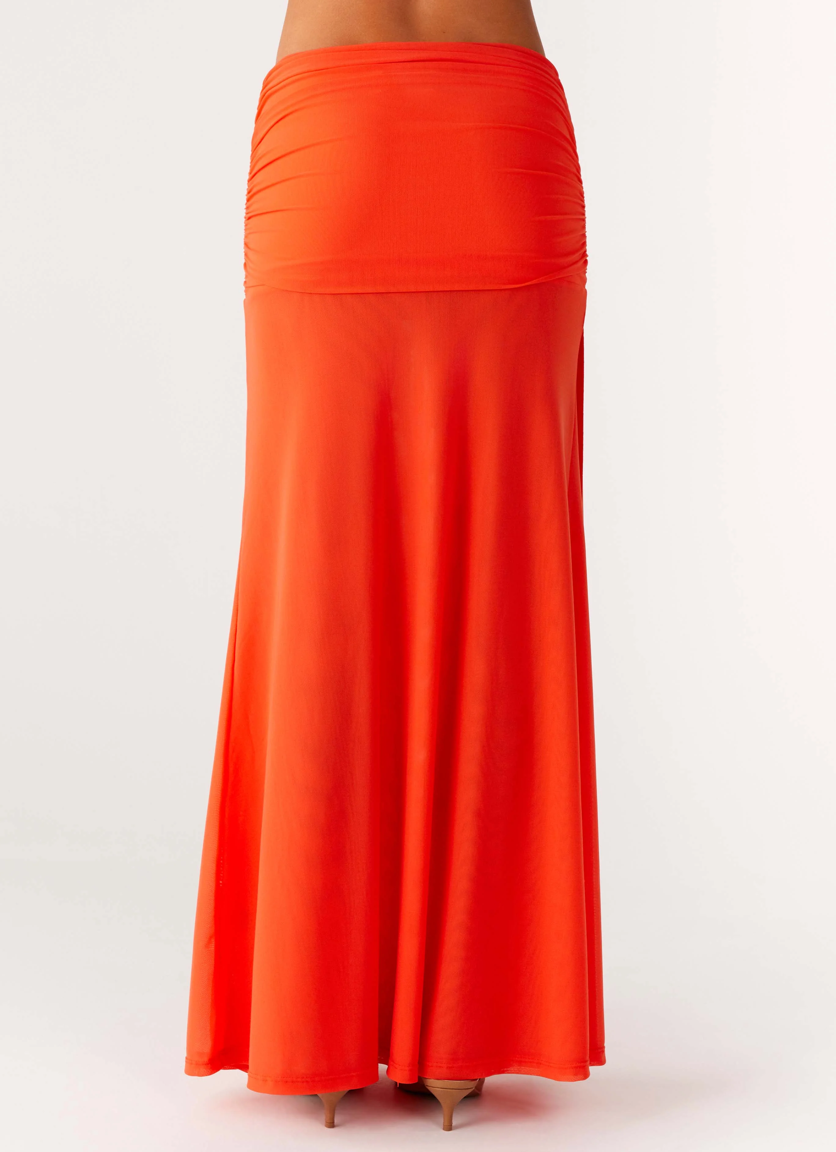 Blaze Maxi Skirt - Fire Red - Image 7