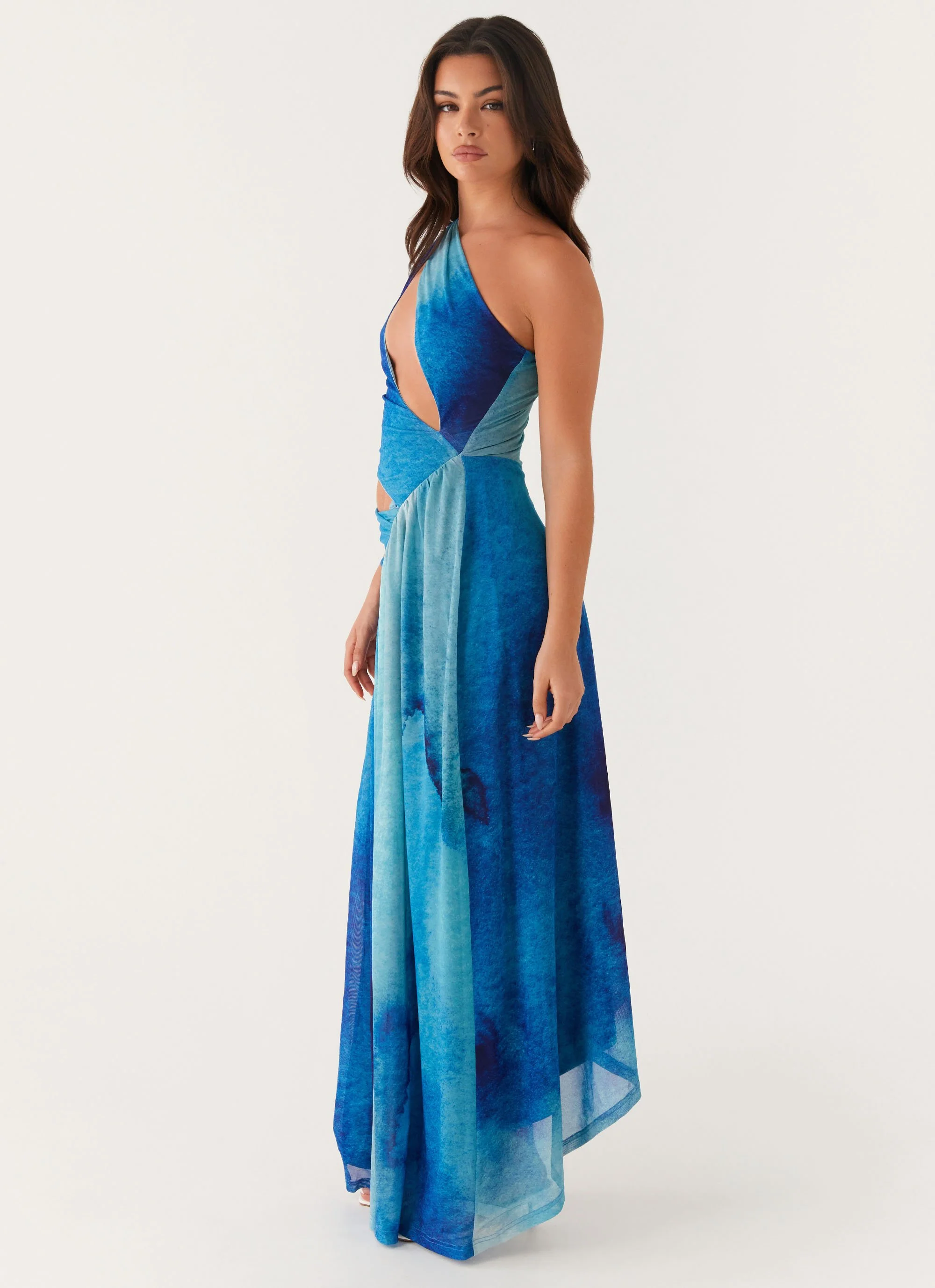 Blinded Maxi Dress - Blue Tie Dye - Image 3